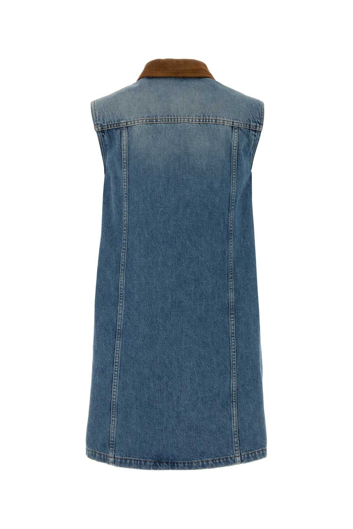 Versace Denim Mini Dress Size M / US 6-8 / IT 42-44 - 2 Thumbnail