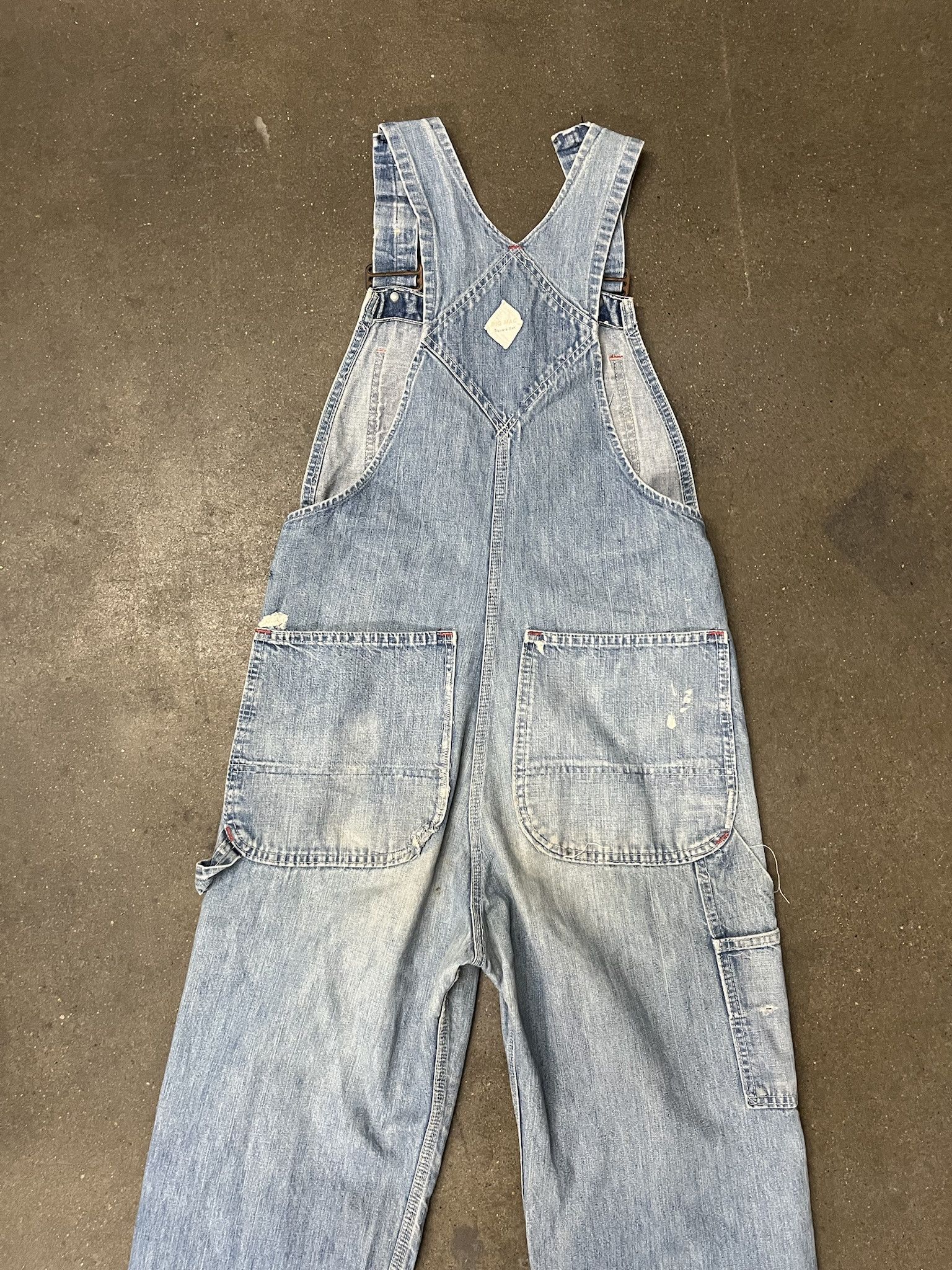 Carhartt × Vintage Vintage 1990s Bis Mac Distressed Denimm Overalls Size 33 Size US 33 - 7 Thumbnail