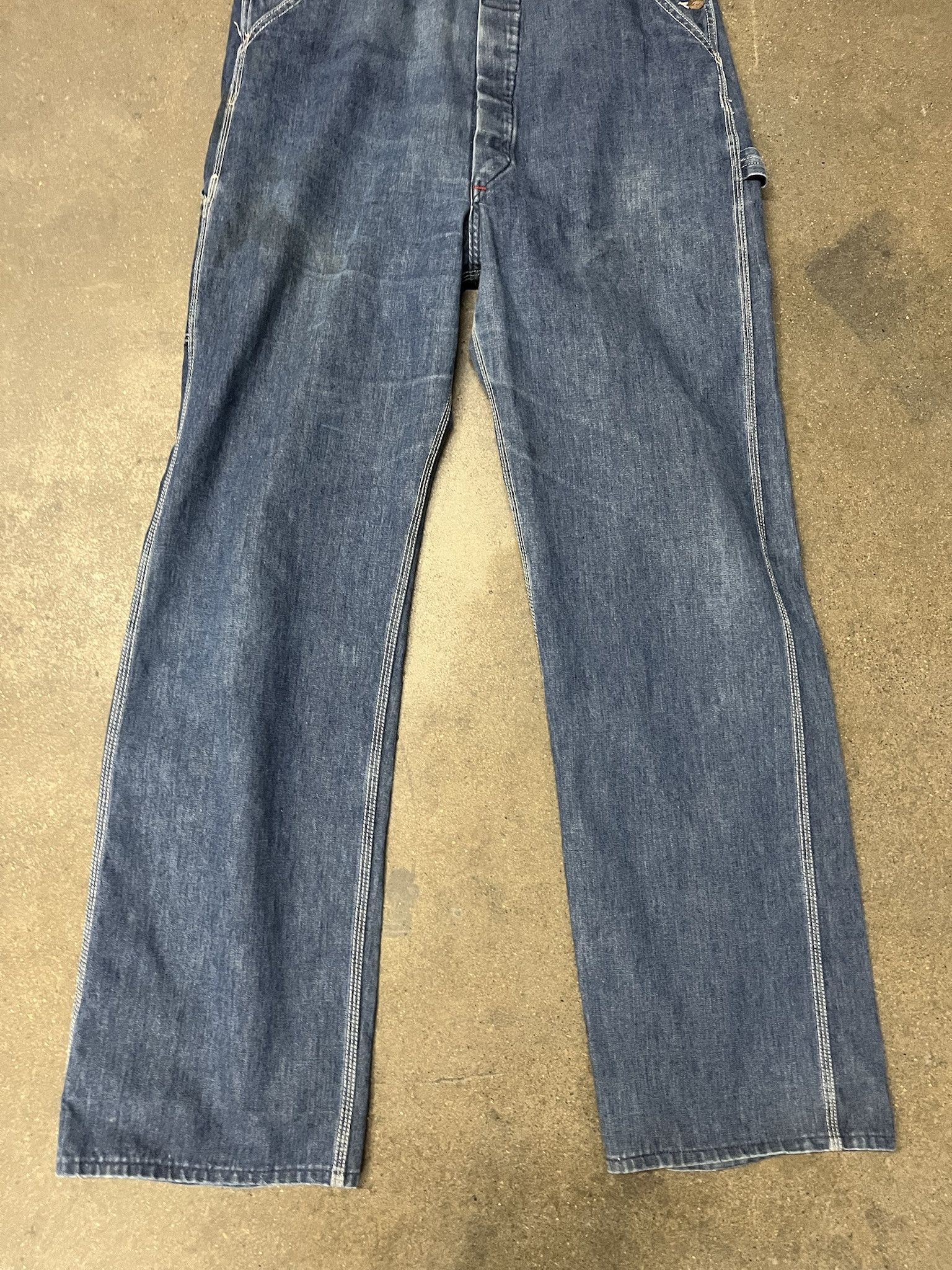 Carhartt × Vintage Vintage 1990s Big Mac Denim Overalls Size 39 Size US 39 - 3 Thumbnail