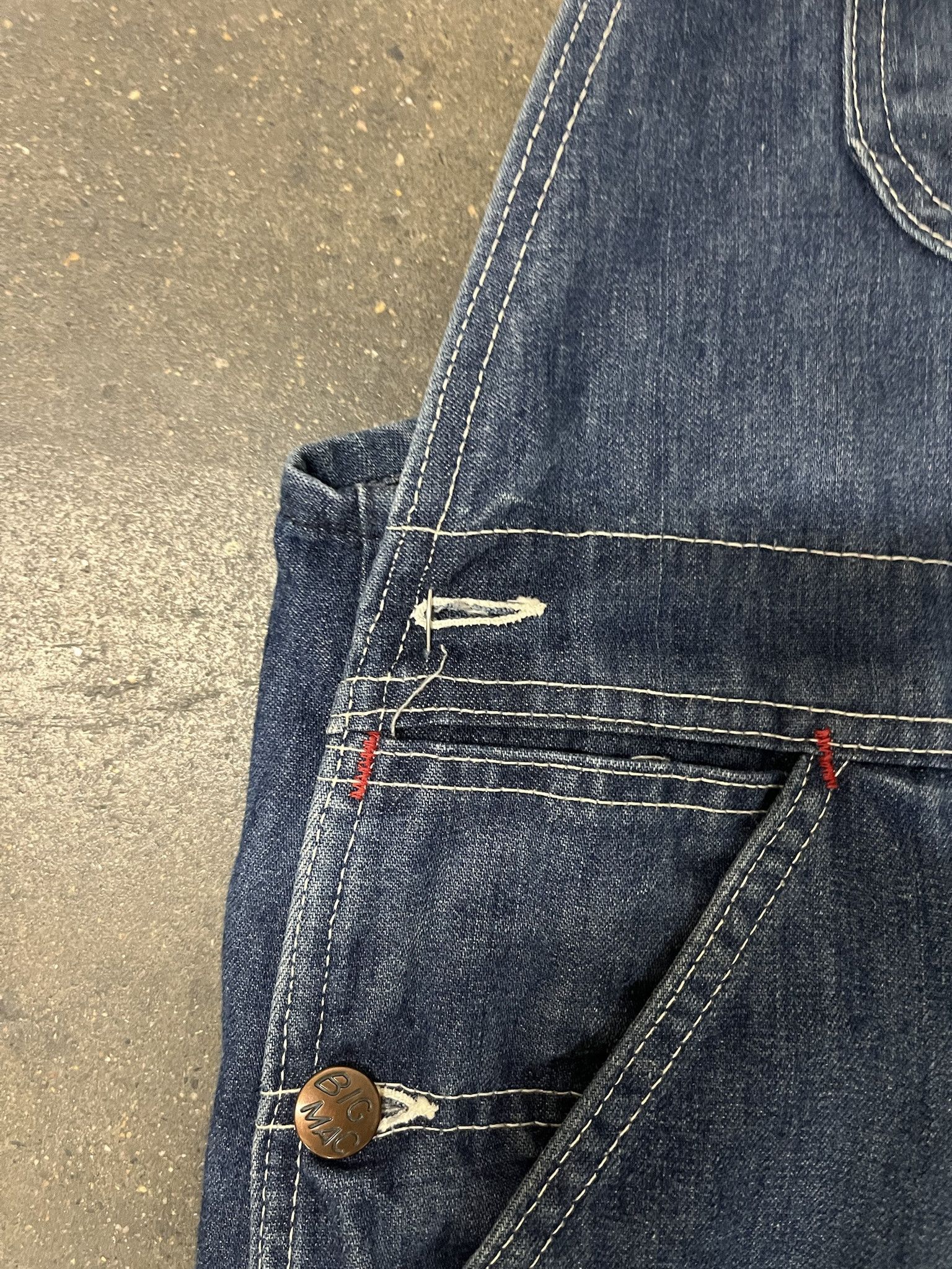 Carhartt × Vintage Vintage 1990s Big Mac Denim Overalls Size 39 Size US 39 - 4 Thumbnail