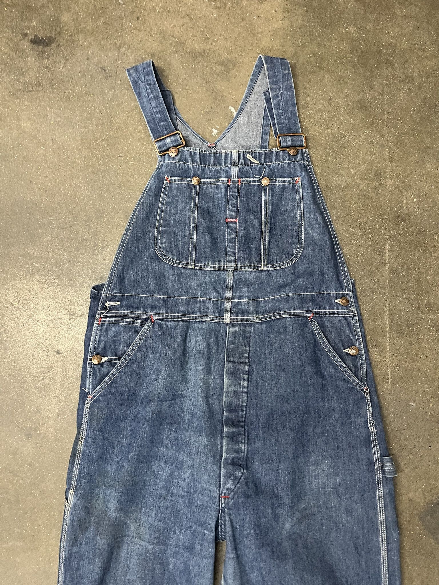 Carhartt × Vintage Vintage 1990s Big Mac Denim Overalls Size 39 Size US 39 - 2 Thumbnail