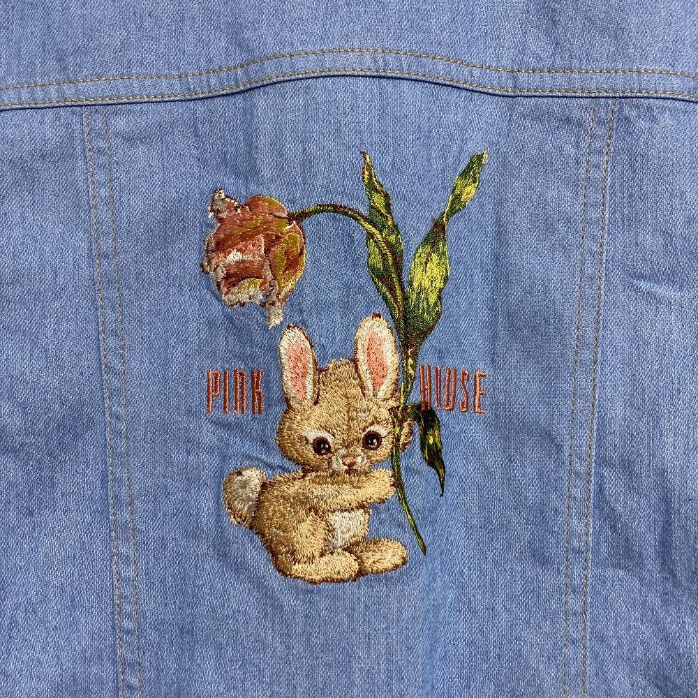 Other Other PINK HOUSE Denim Jacket Textile Outerwear A2151FJ367 DUTY FREE for USA Size ONE SIZE - 4 Thumbnail