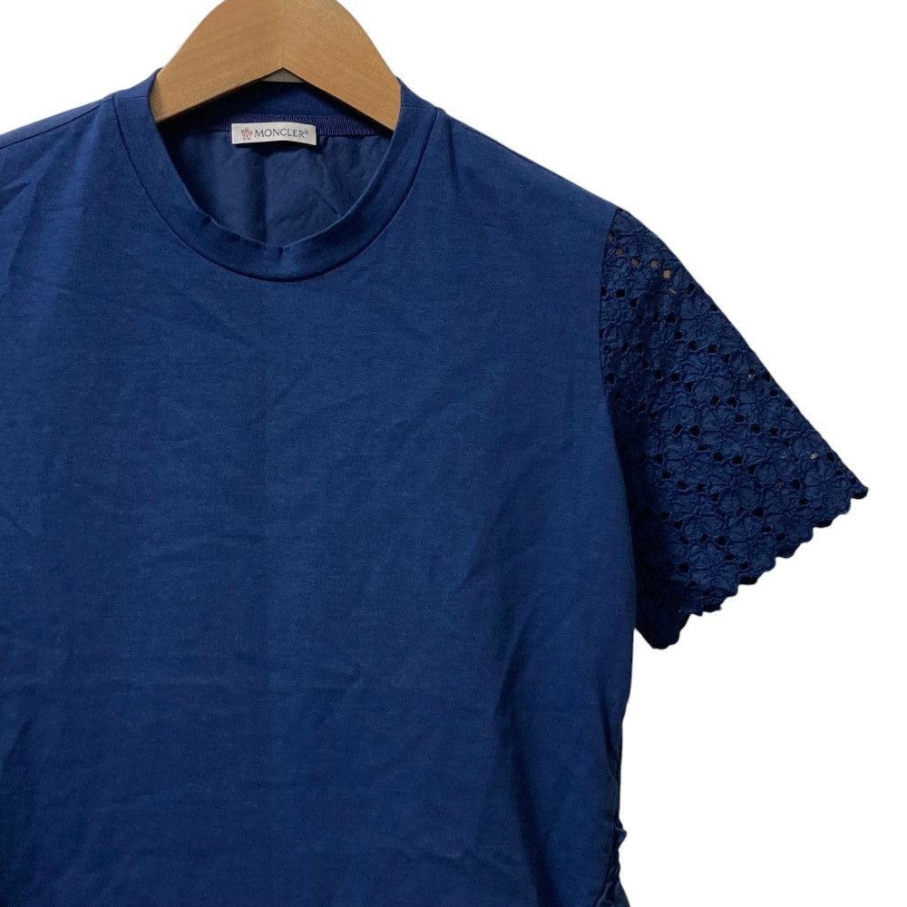 Moncler Moncler Moncler MAGLIA GIRLOCOLLO Lace V Neck Top Textile Tops DUTY FREE for USA Size ONE SIZE - 2 Thumbnail