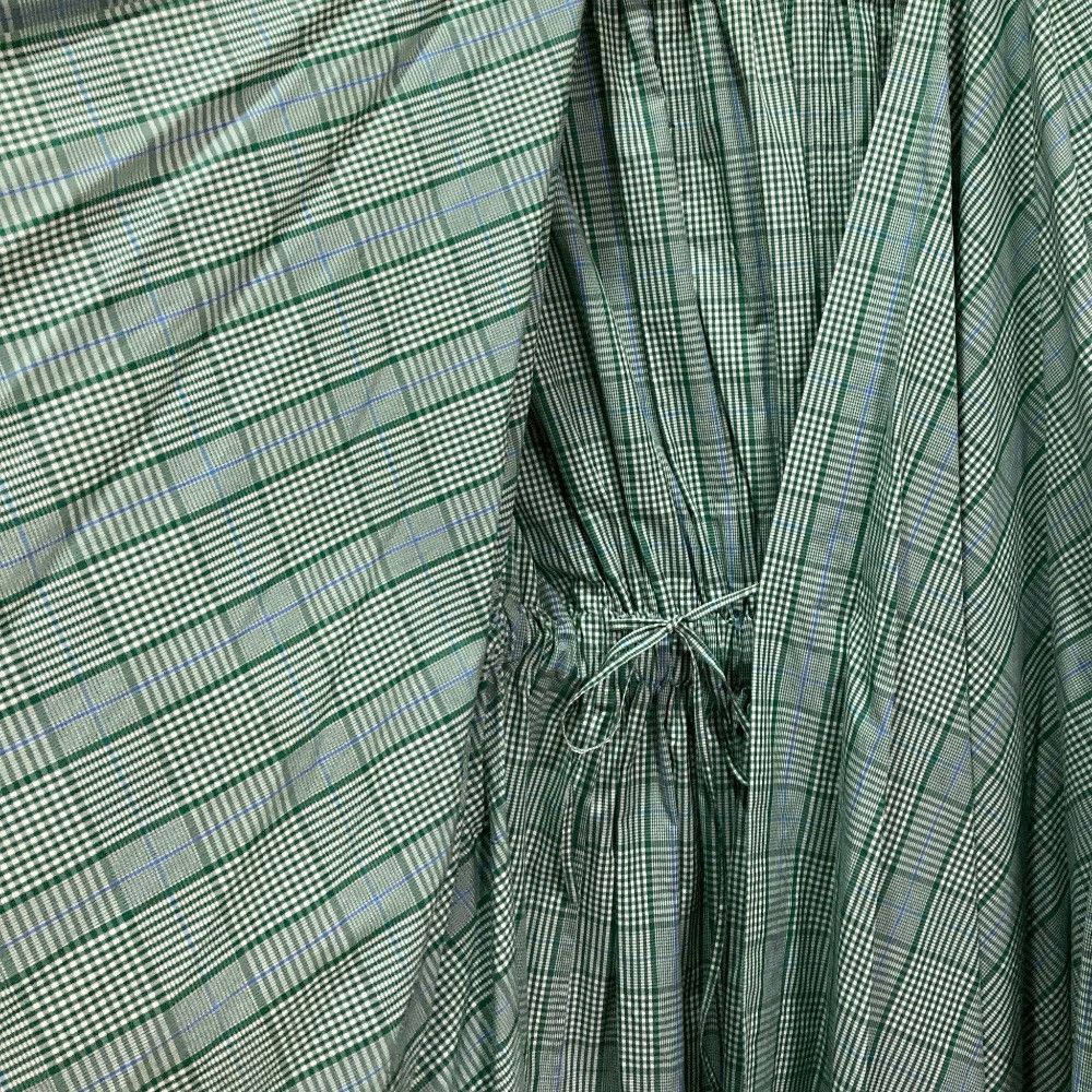 Other Other Blamink Check Wrap Waist Tie Dress Textile Dresses DUTY FREE for USA Size ONE SIZE - 3 Thumbnail