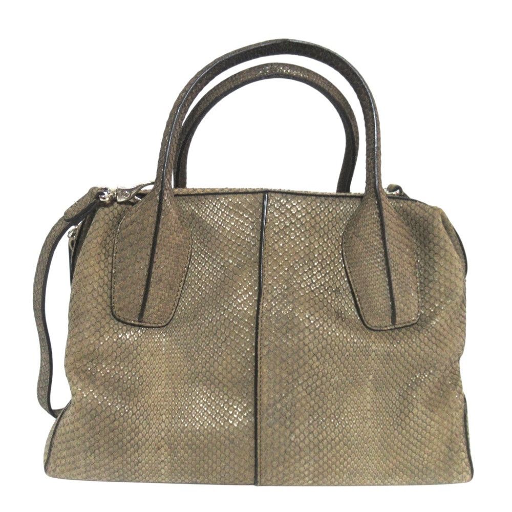 Tod's Tod's Tod’s D Styling Python 2way Bag Leather Shoulder Bag DUTY FREE for USA Size ONE SIZE - 2 Thumbnail