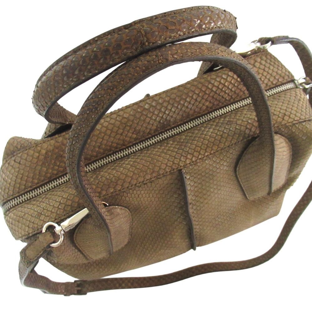Tod's Tod's Tod’s D Styling Python 2way Bag Leather Shoulder Bag DUTY FREE for USA Size ONE SIZE - 7 Thumbnail