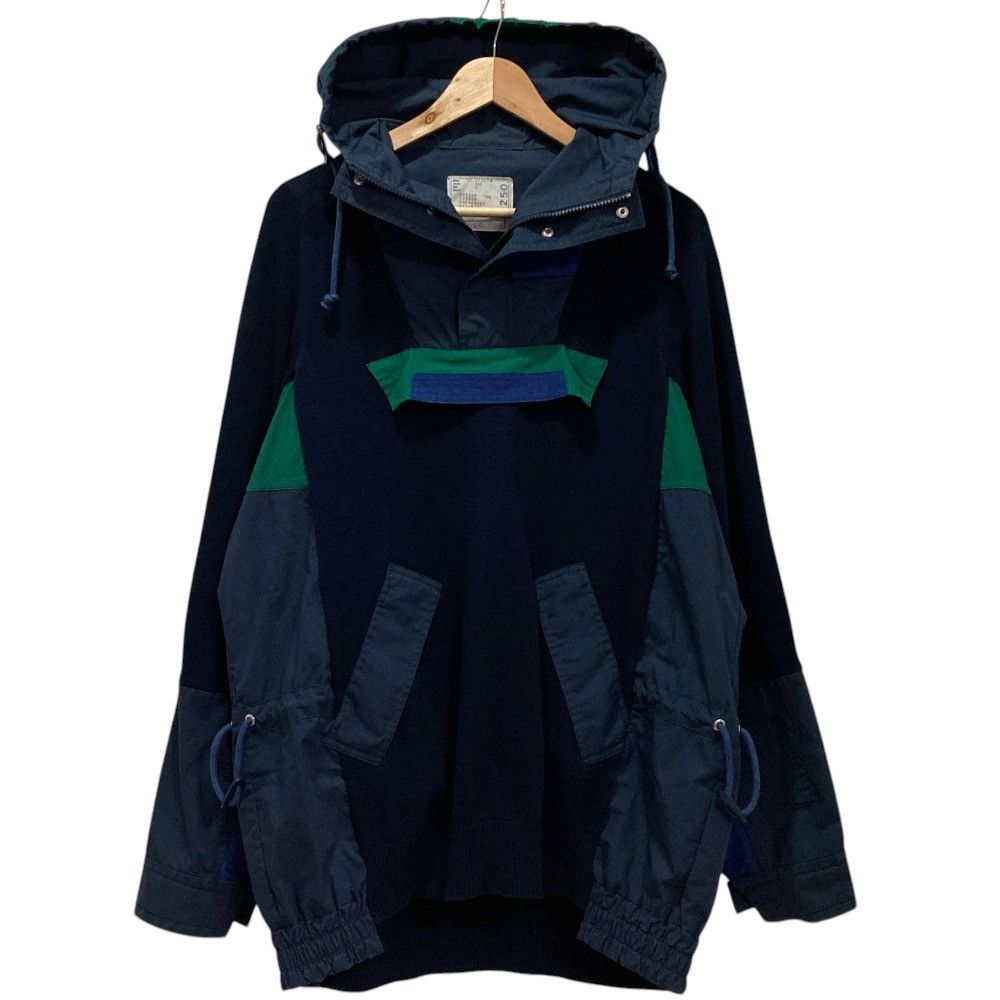 Sacai Sacai Sacai Knit Docking Hoodie Textile Sweatshirts & Hoodies 17-01250M DUTY FREE for USA Size ONE SIZE - 4 Thumbnail