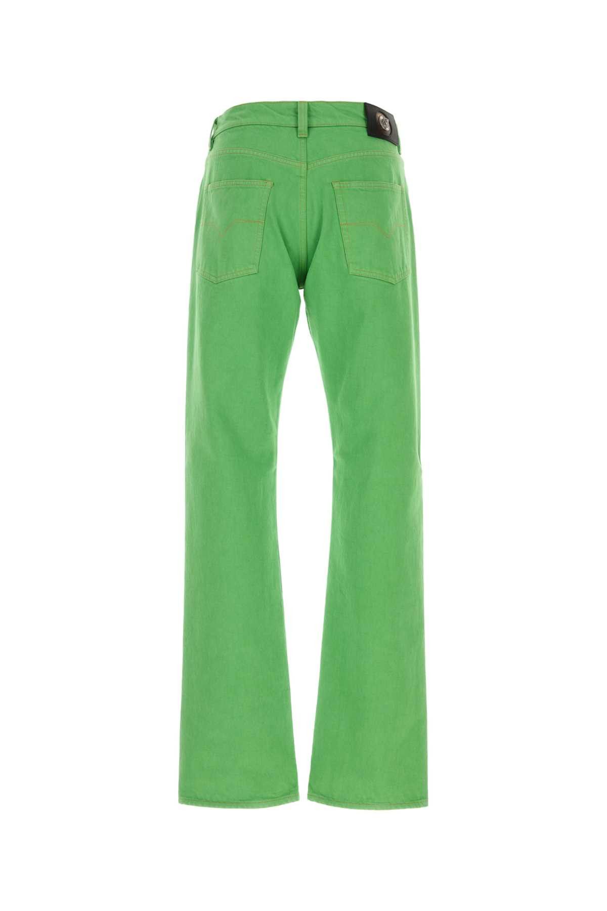 Versace Light Green Denim Jeans Size US 30 / EU 46 - 2 Thumbnail