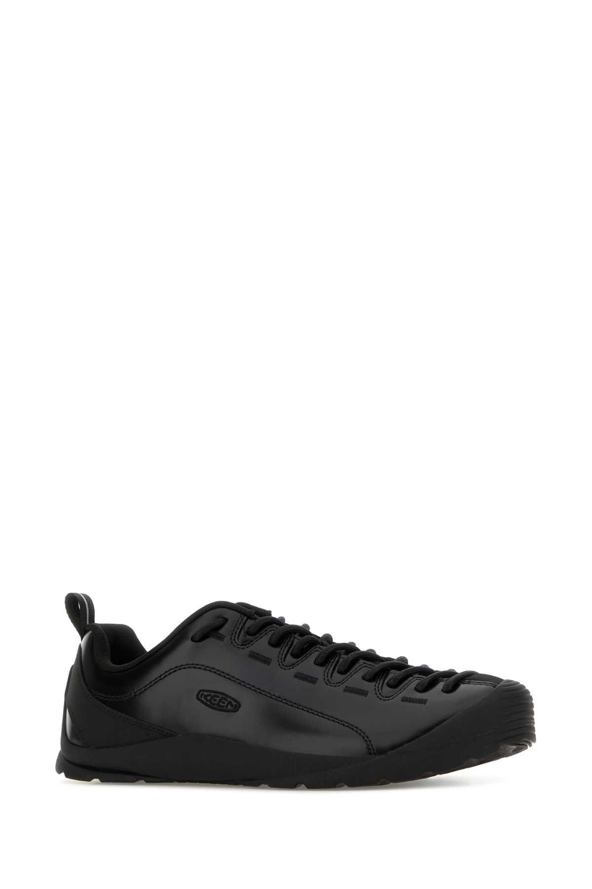 KEEN Black Leather Jasper Sneakers Size US 12.5 / EU 45-46 - 2 Thumbnail