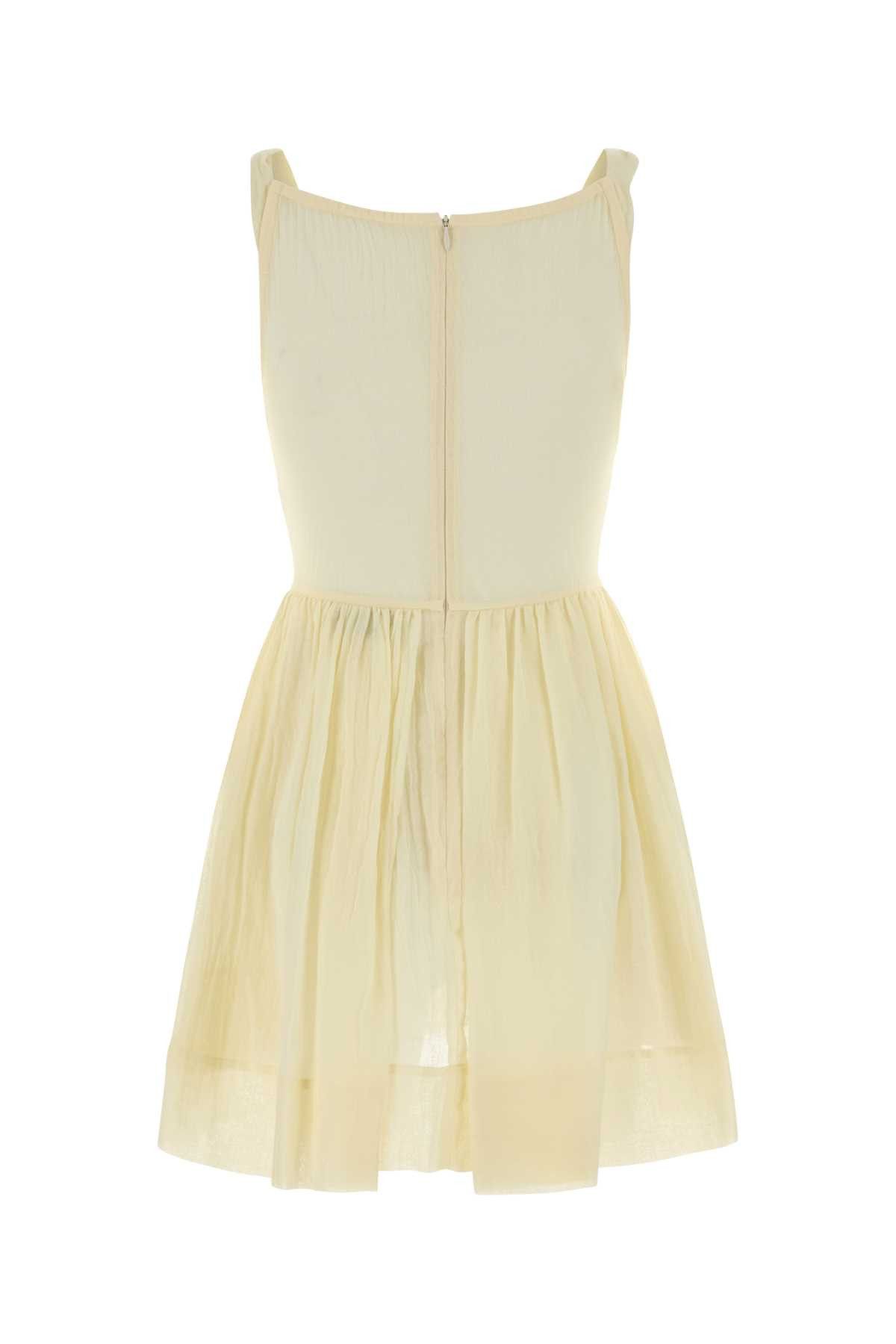 Vivienne Westwood Pastel Yellow Cotton Sunday Mini Dress Size S / US 4 / IT 40 - 2 Thumbnail