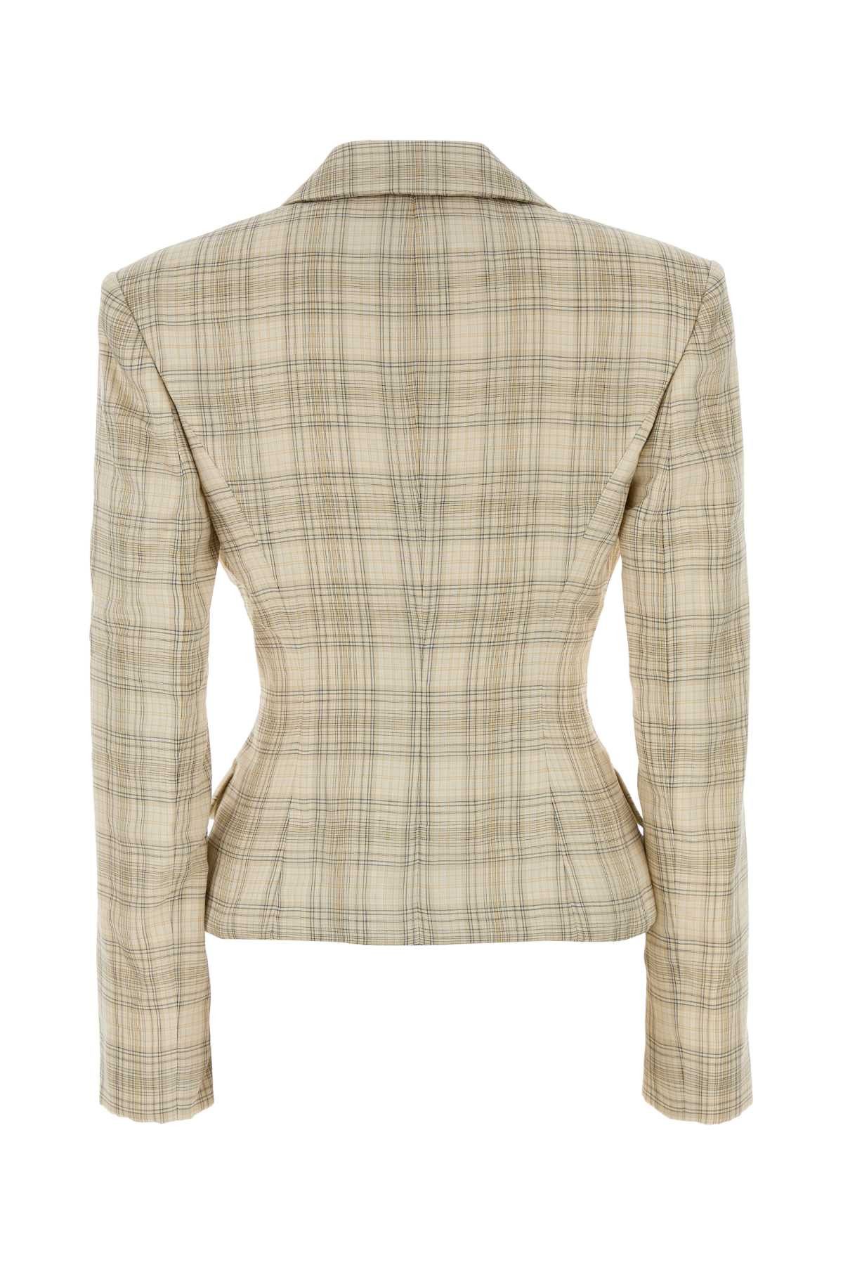 Magda Butrym Embroidered Cotton Blazer Size S / US 4 / IT 40 - 2 Thumbnail