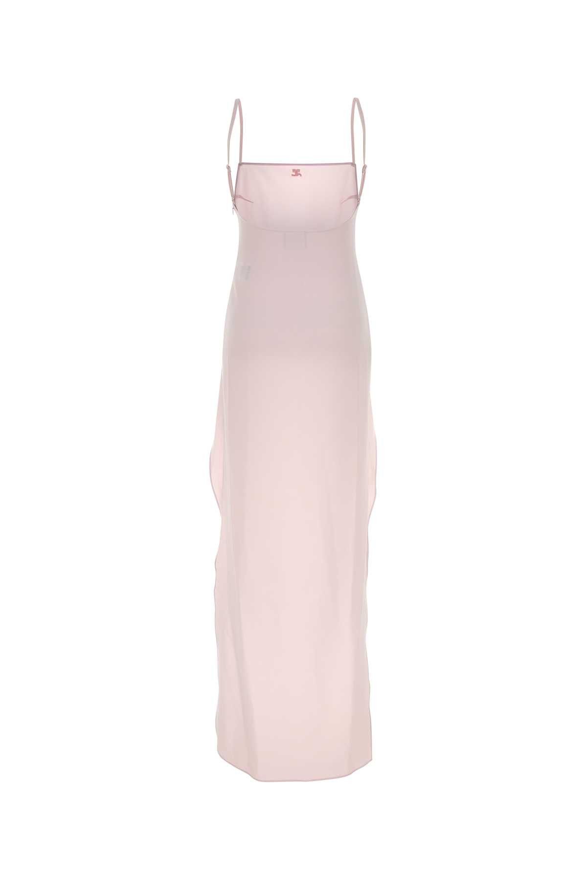 Courreges Pastel Pink Crepe Dress Size XXS / US 00 / IT 34 - 2 Thumbnail