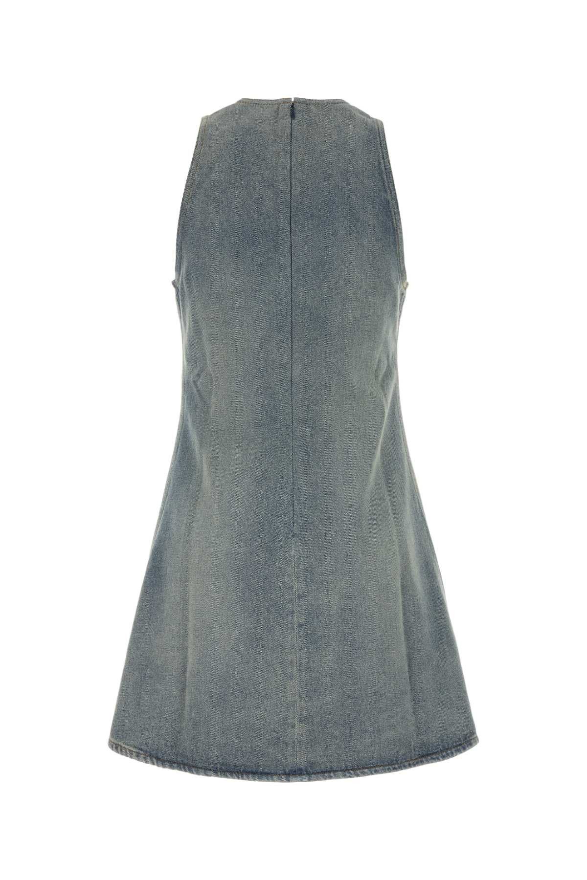 Courreges Denim Mini Dress Size XS / US 0-2 / IT 36-38 - 2 Thumbnail