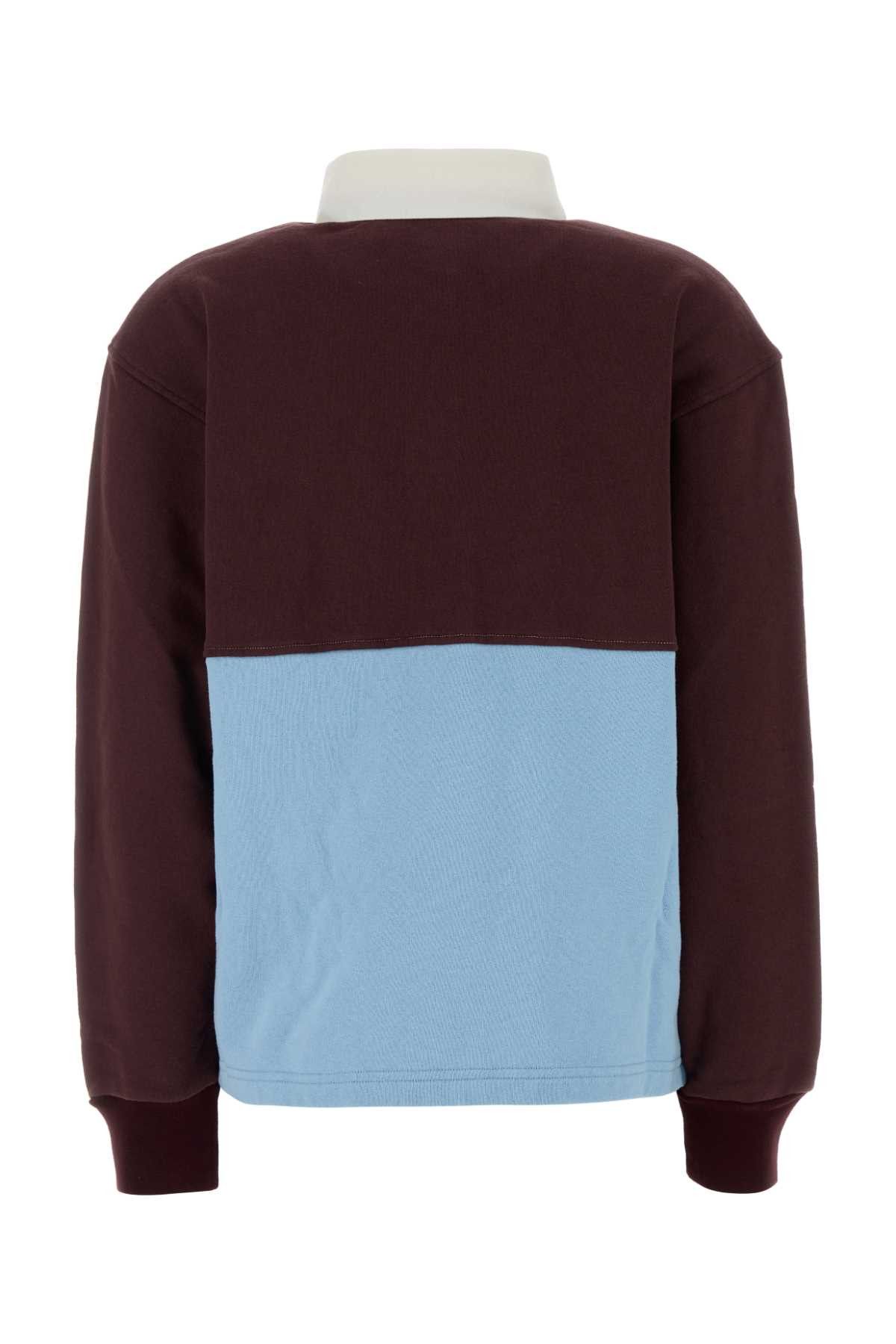 Prada Two-Tone Cotton Oversize Polo Shirt Size M / US 6-8 / IT 42-44 - 2 Thumbnail
