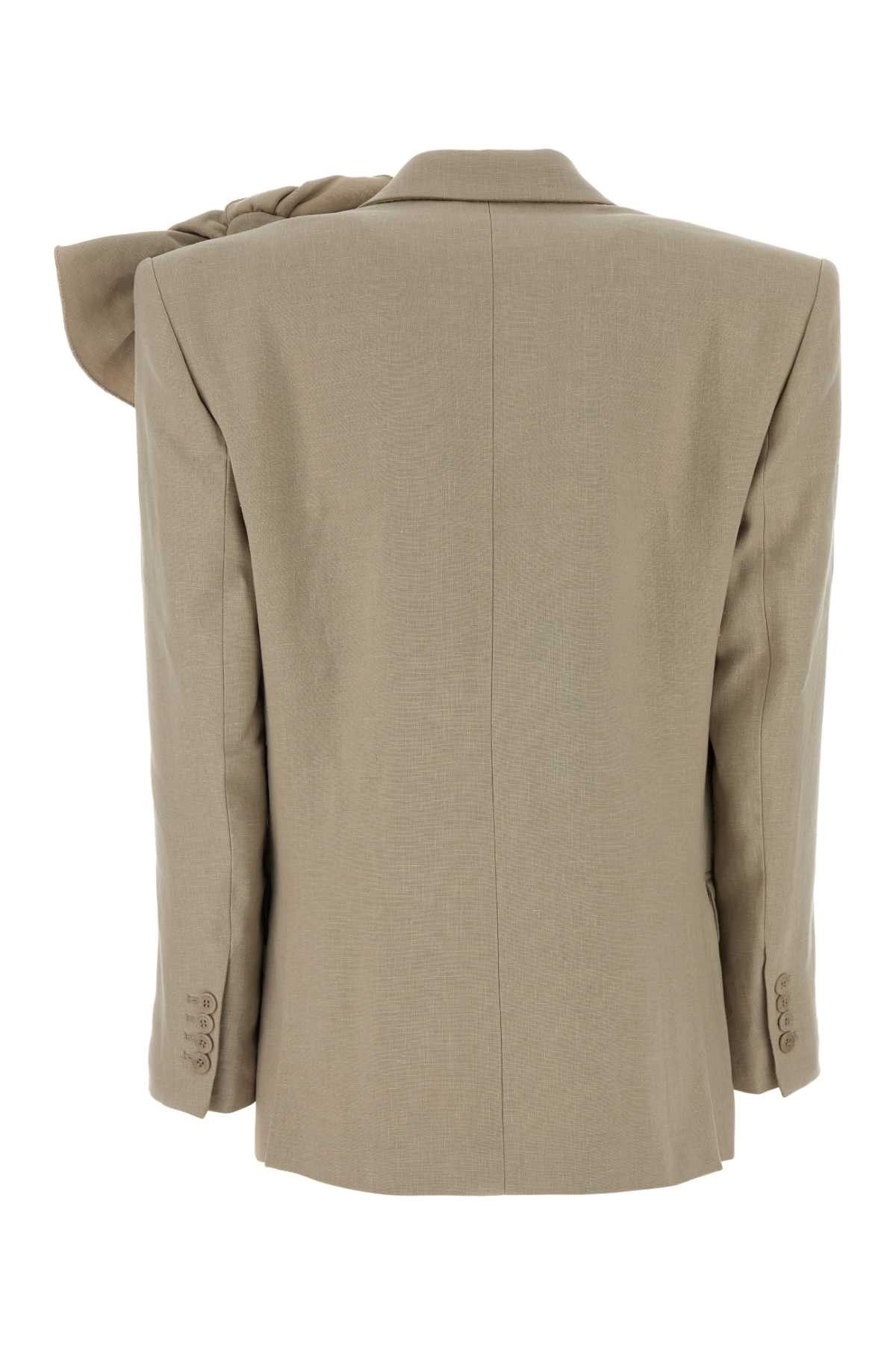 Magda Butrym Beige Wool Blend Blazer Size XS / US 0-2 / IT 36-38 - 2 Thumbnail