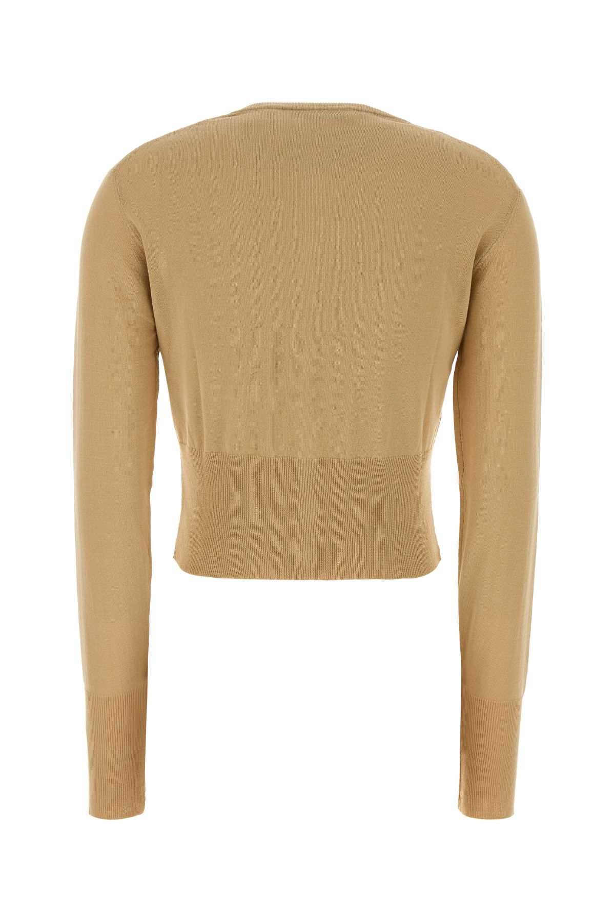Vivienne Westwood Camel Cotton Bea Cardigan Size XS / US 0-2 / IT 36-38 - 2 Thumbnail