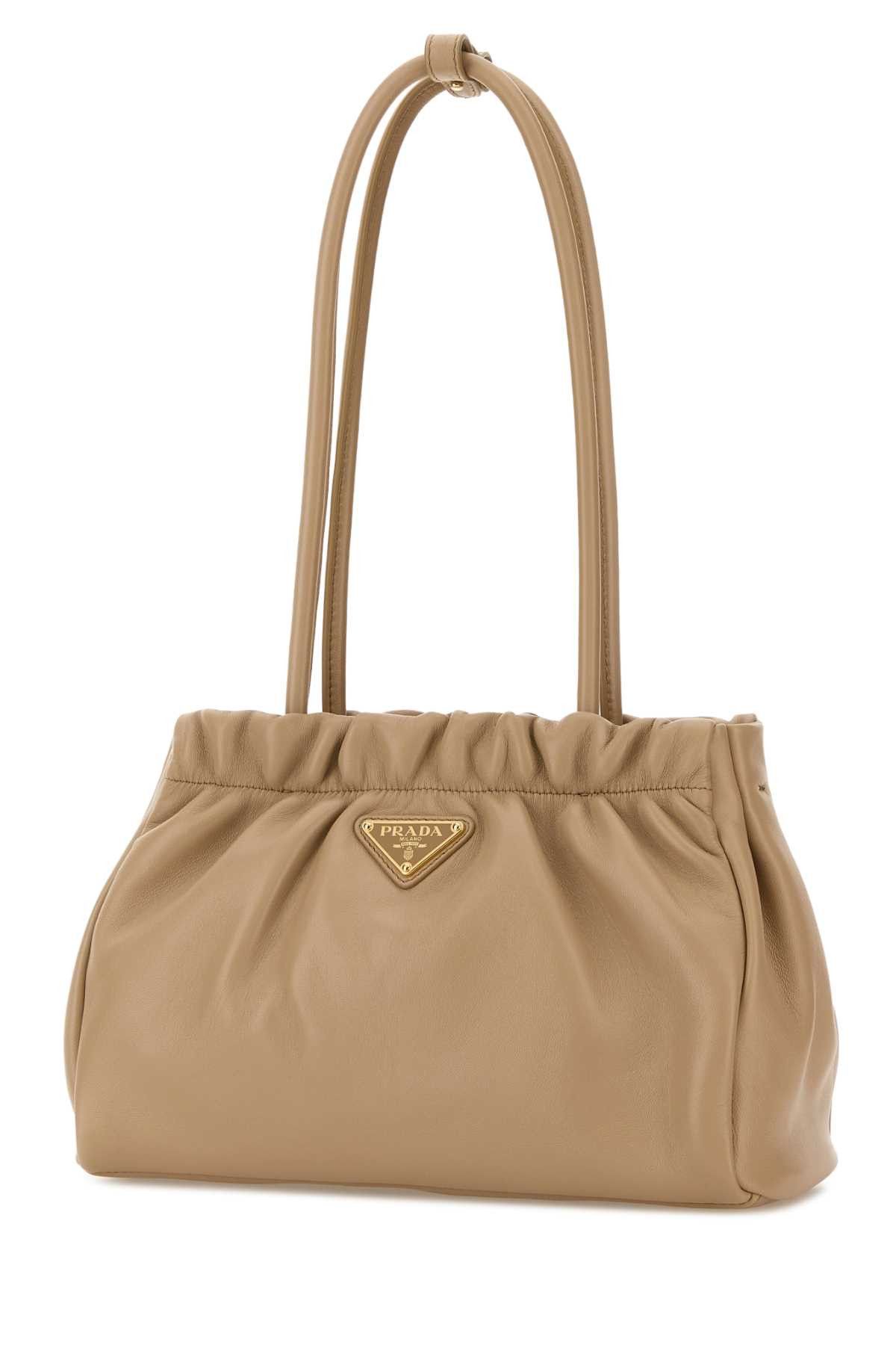 Prada Beige Nappa Leather Shoulder Bag Size ONE SIZE - 2 Thumbnail