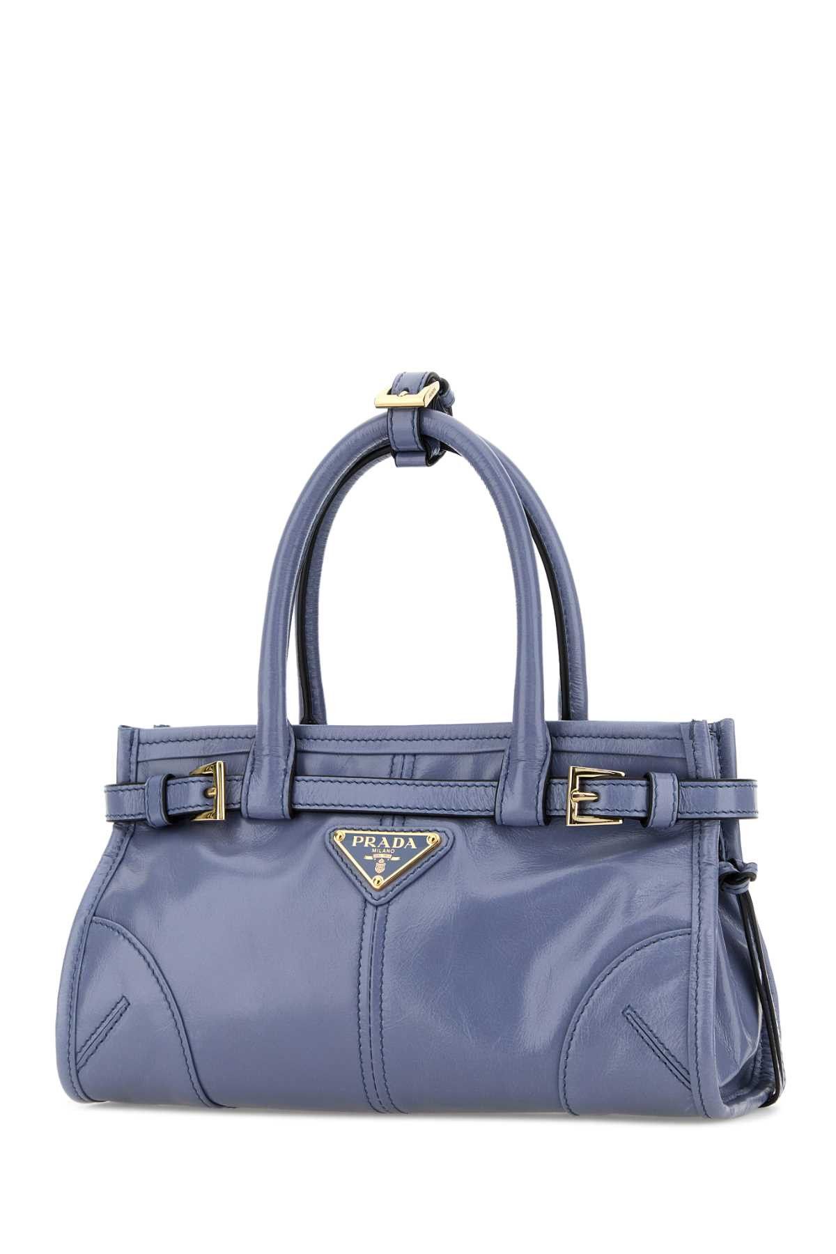 Prada Powder Blue Leather Mini Prada Bonnie Handbag Size ONE SIZE - 2 Thumbnail