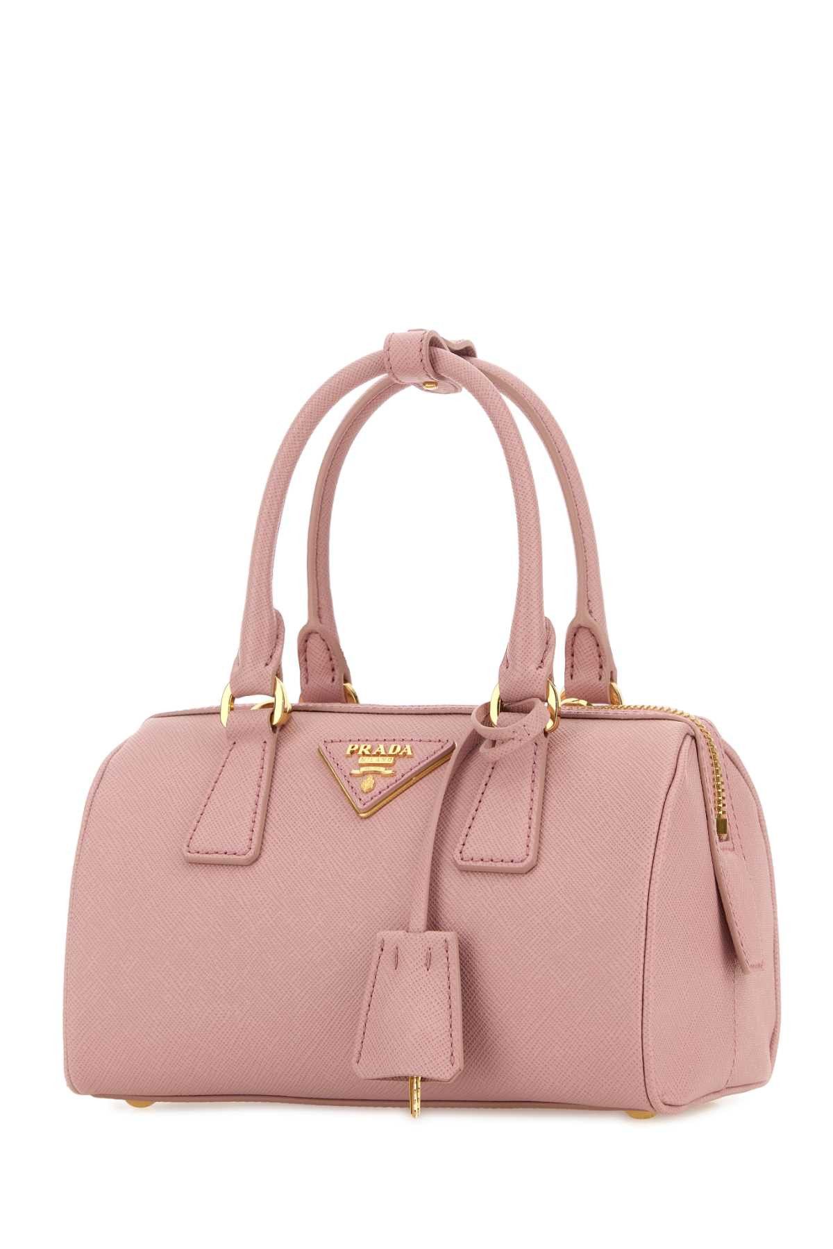 Prada Pink Leather Handbag Size ONE SIZE - 2 Thumbnail