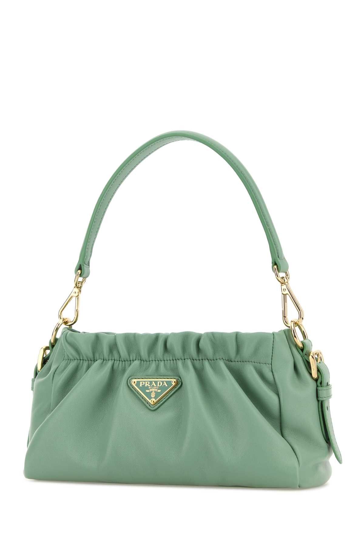Prada Mint Green Nappa Leather Handbag Size ONE SIZE - 2 Thumbnail