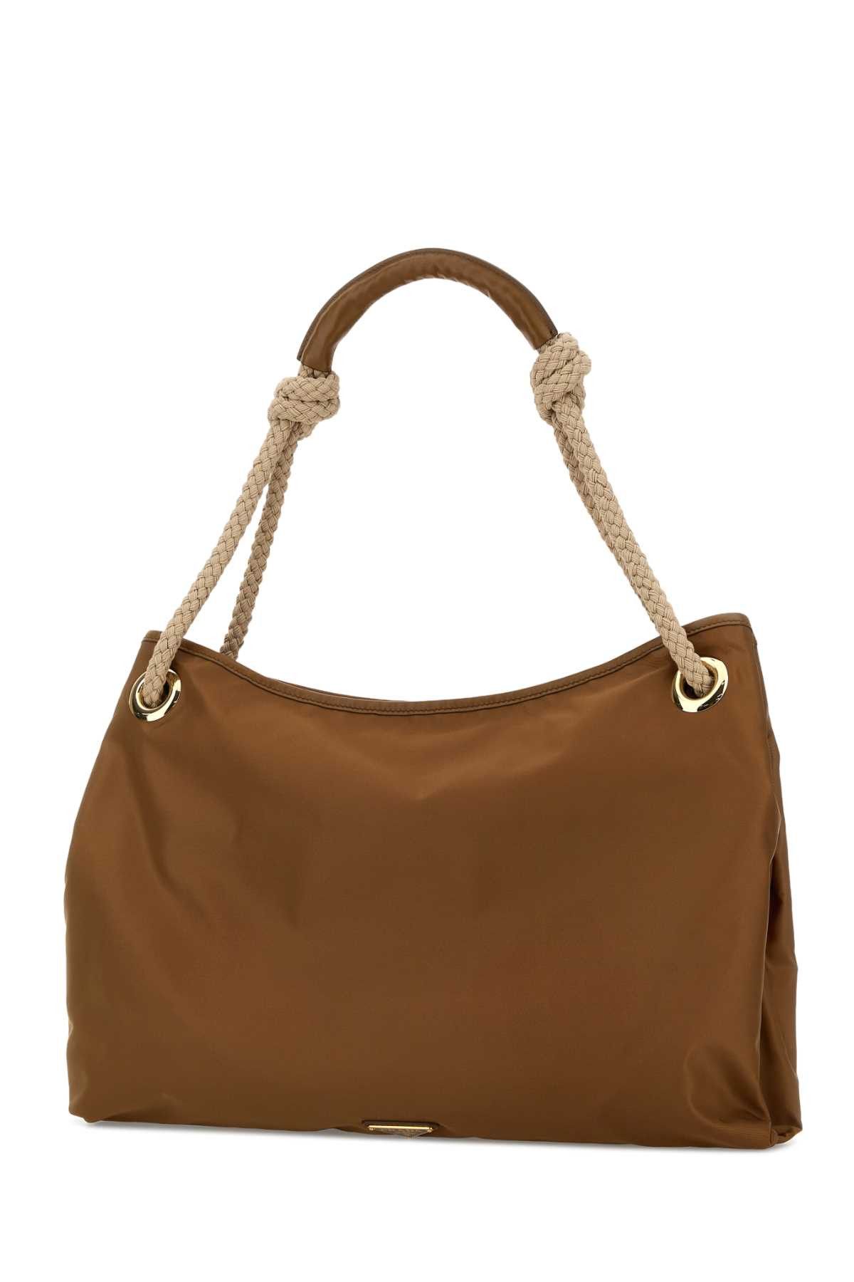 Prada Caramel Fabric Shopping Bag Size ONE SIZE - 2 Thumbnail