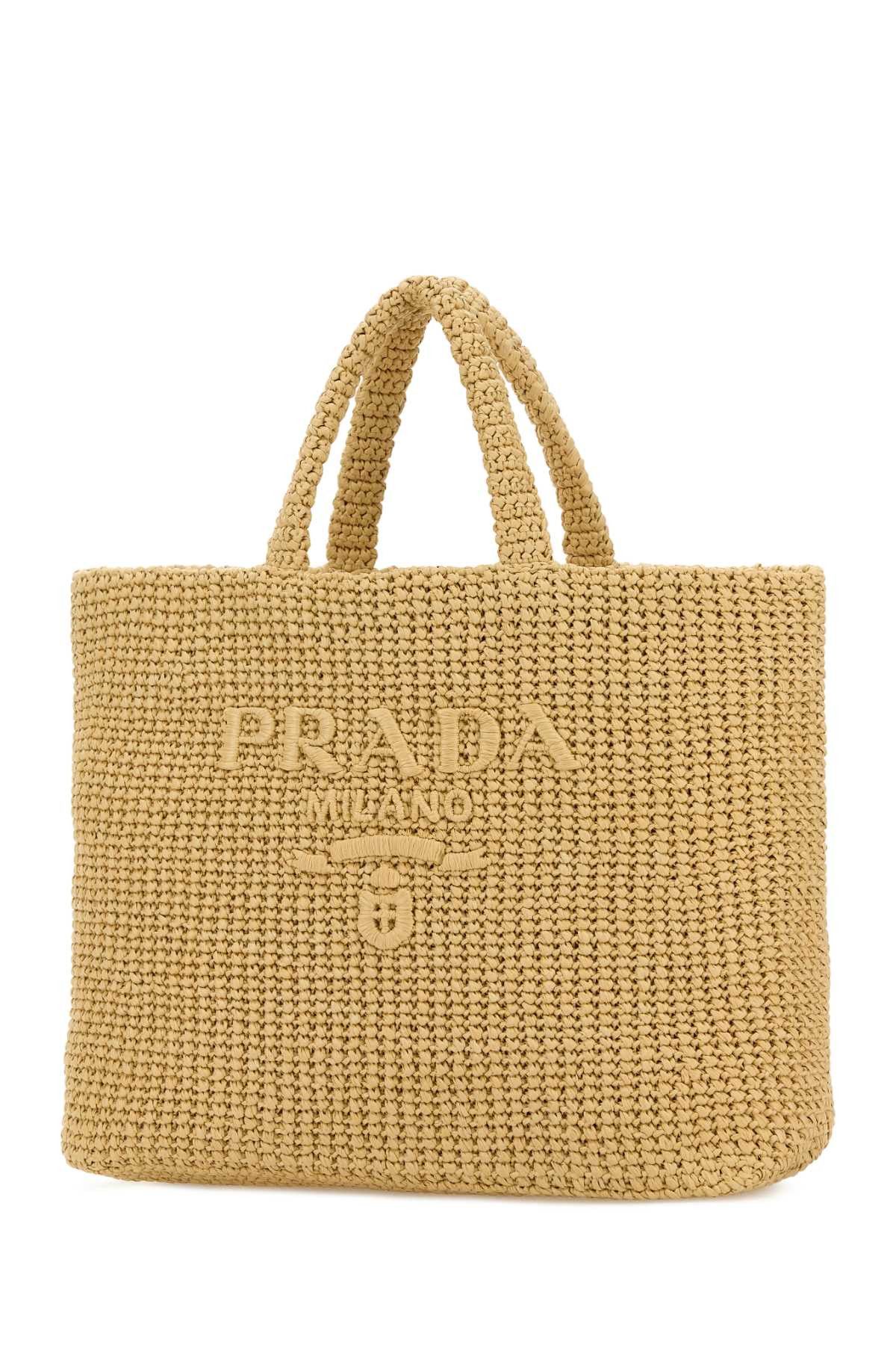Prada Raffia Shopping Bag Size ONE SIZE - 2 Thumbnail