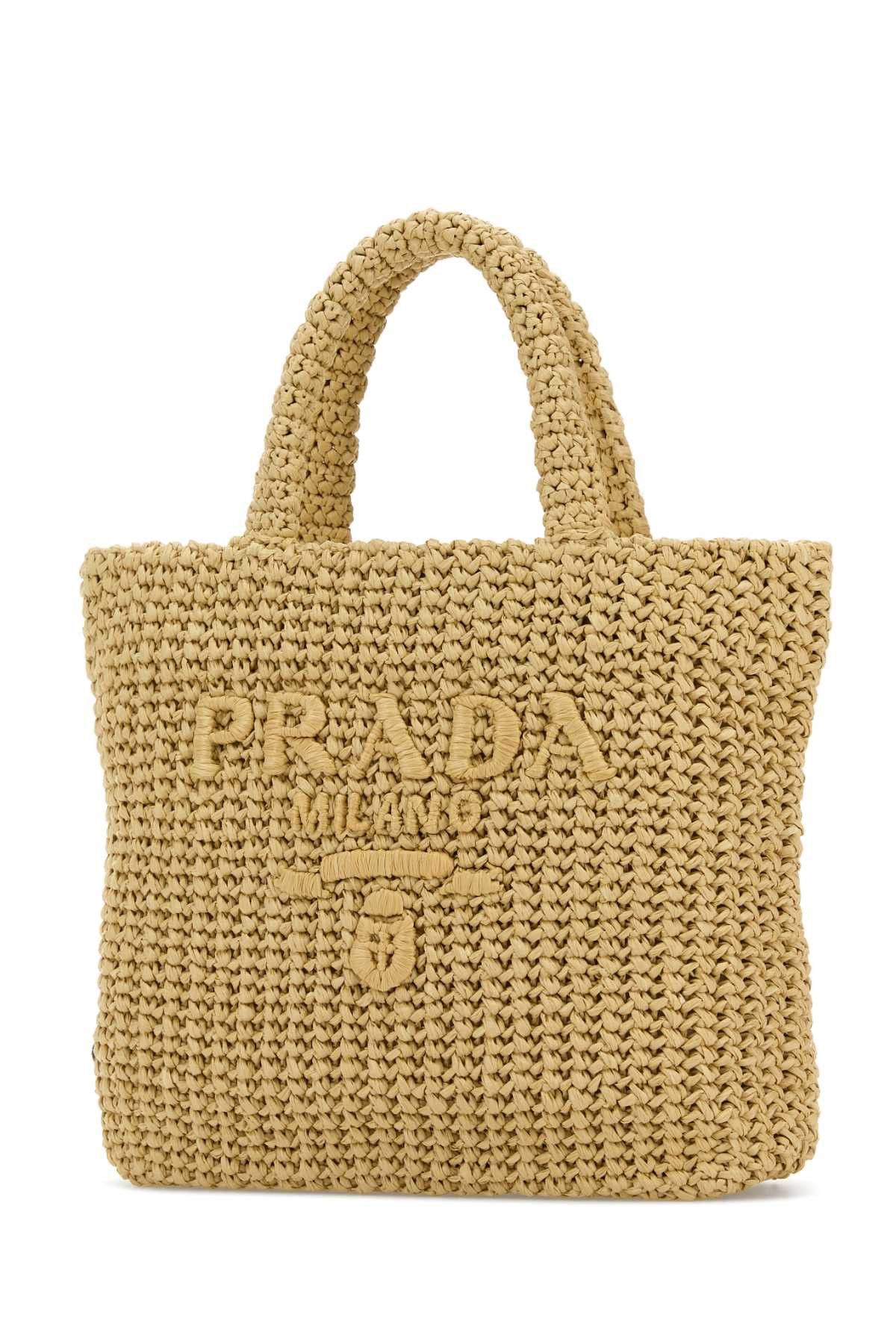 Prada Raffia Shopping Bag Size ONE SIZE - 2 Thumbnail
