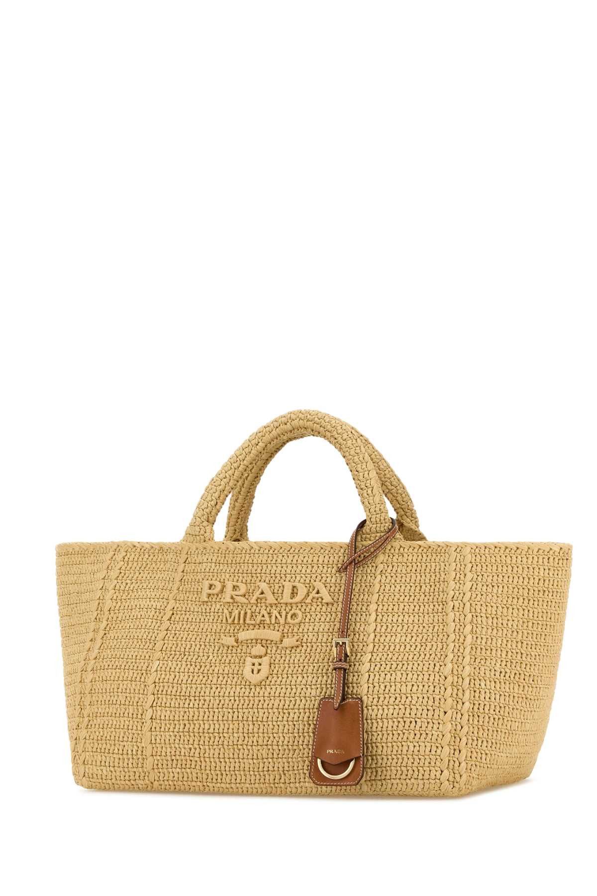 Prada Raffia Shopping Bag Size ONE SIZE - 2 Thumbnail