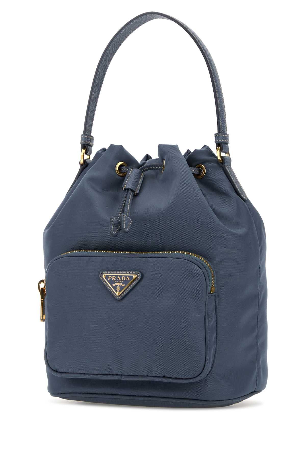 Prada Cerulean Blue Re-Nylon Duet Bucket Bag Size ONE SIZE - 2 Thumbnail
