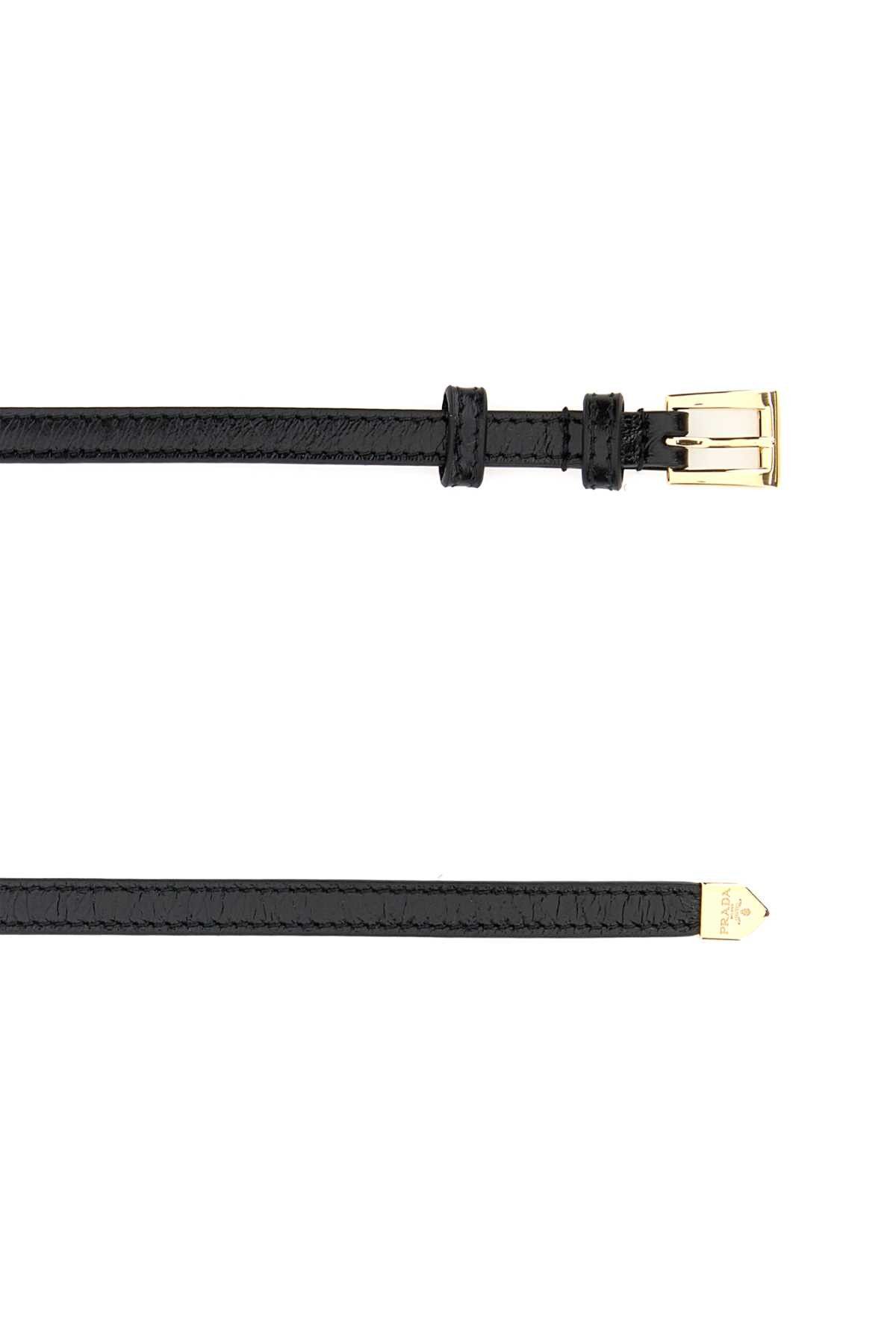 Prada Black Leather Belt Size ONE SIZE - 2 Thumbnail