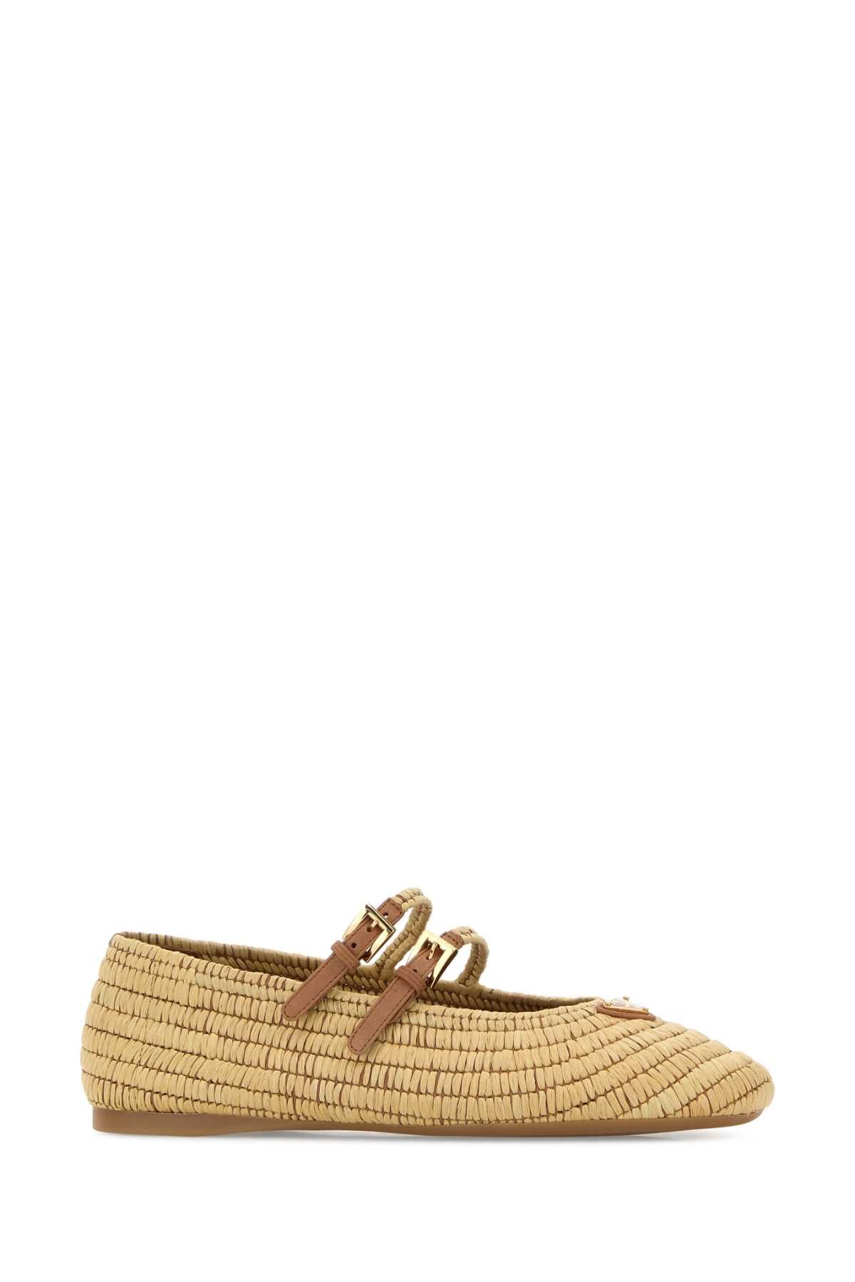 Prada Raffia Ballerinas Size US 11 / IT 41 - 2 Thumbnail