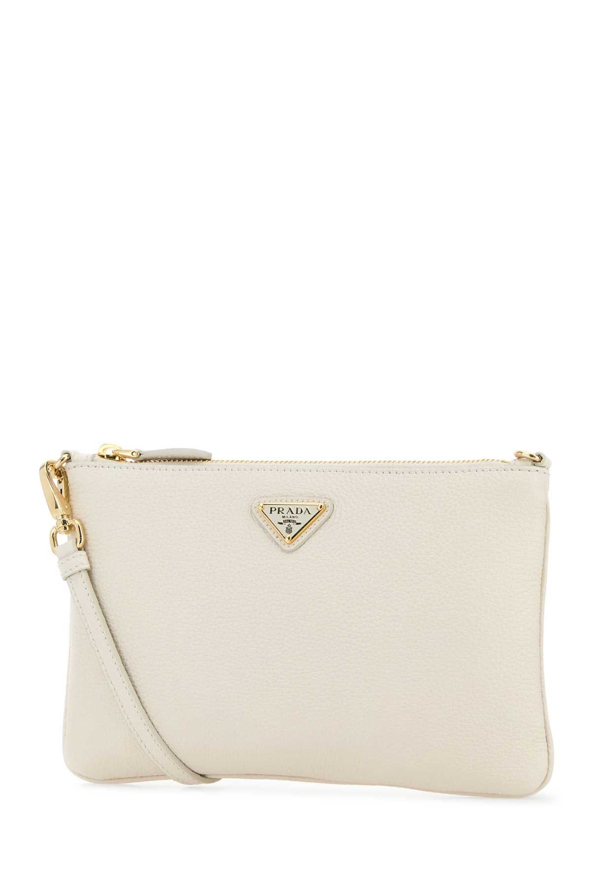 Prada White Leather Crossbody Bag Size ONE SIZE - 2 Thumbnail