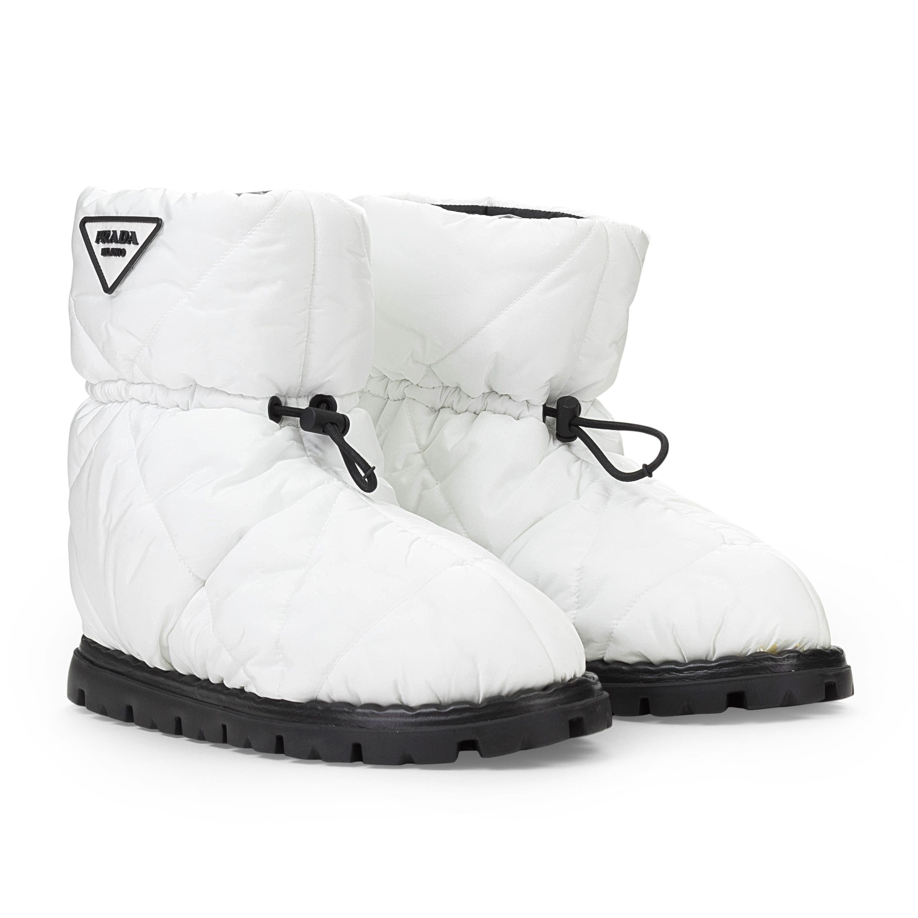 Prada LOGO SNOW BOOTS WHITE WINTER BOOTS SIZE 38 Size US 5 / EU 37 - 5 Thumbnail