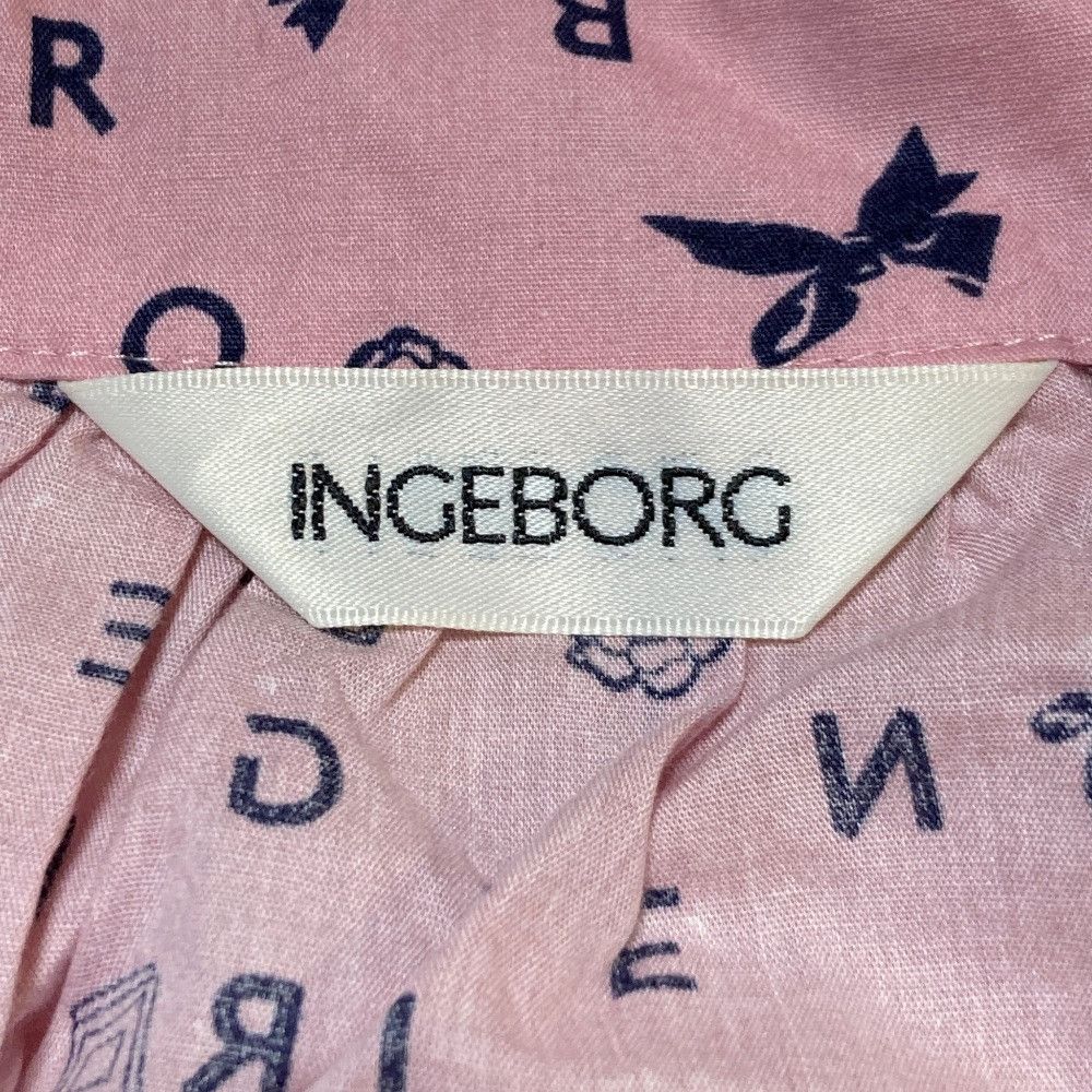 Other Other INGEBORG Random Logo Print Silk Ribbon Blouse Textile Tops A2251FB201 DUTY FREE for USA Size ONE SIZE - 4 Thumbnail