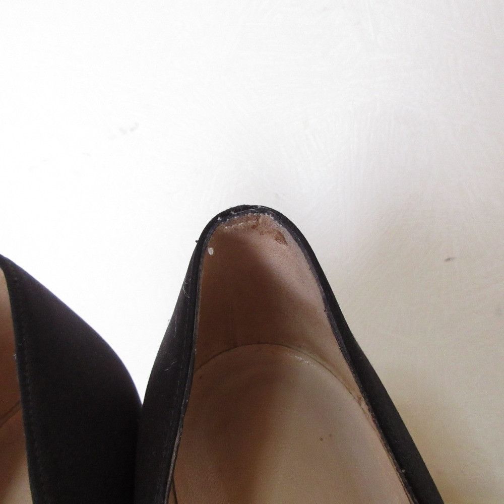 Manolo Blahnik Manolo Blahnik Manolo Blahnik Hangisi Satin Pumps Textile Shoes DUTY FREE for USA Size ONE SIZE - 10 Thumbnail