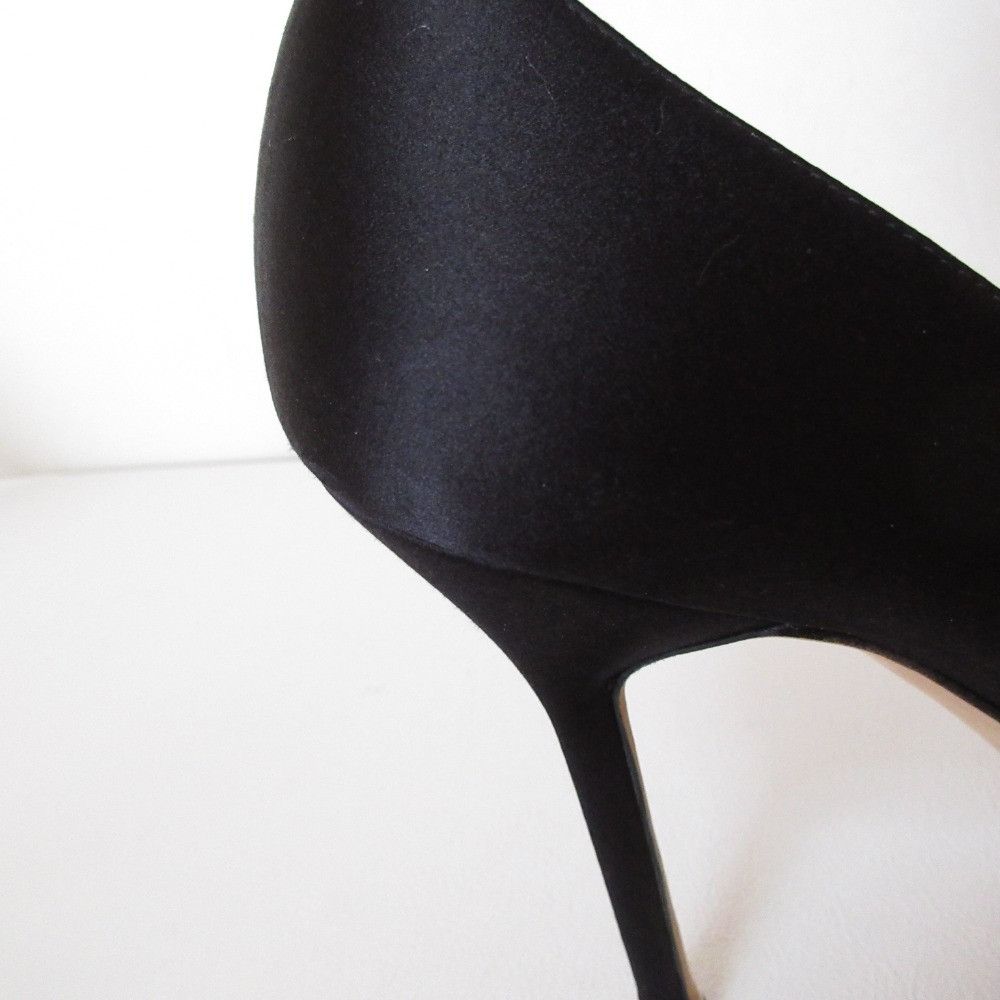 Manolo Blahnik Manolo Blahnik Manolo Blahnik Hangisi Satin Pumps Textile Shoes DUTY FREE for USA Size ONE SIZE - 15 Thumbnail