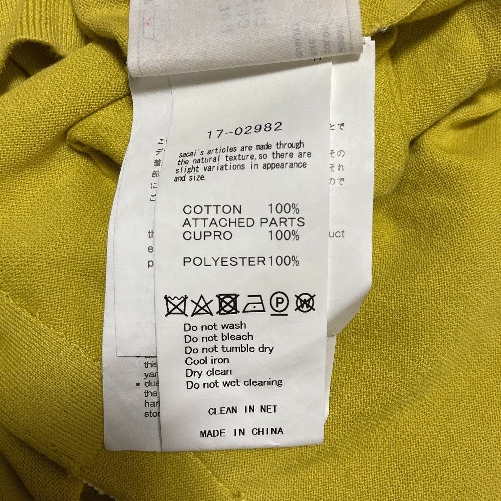 Sacai Sacai Sacai Docking Knit Cardigan Textile Tops DUTY FREE for USA Size ONE SIZE - 6 Thumbnail