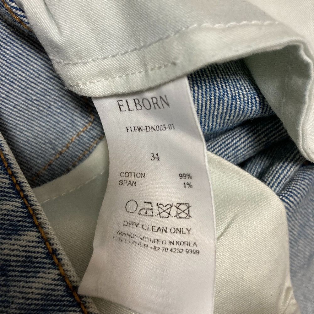 Other Other ELBORN Denim Straight Pants Textile Jeans ELFW-DN005-01 DUTY FREE for USA Size ONE SIZE - 6 Thumbnail