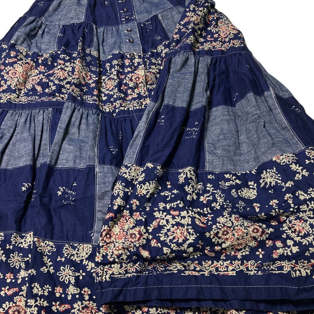 Other Other PINK HOUSE Patchwork Flare Long Skirt Textile Skirts DUTY FREE for USA Size ONE SIZE - 8 Thumbnail