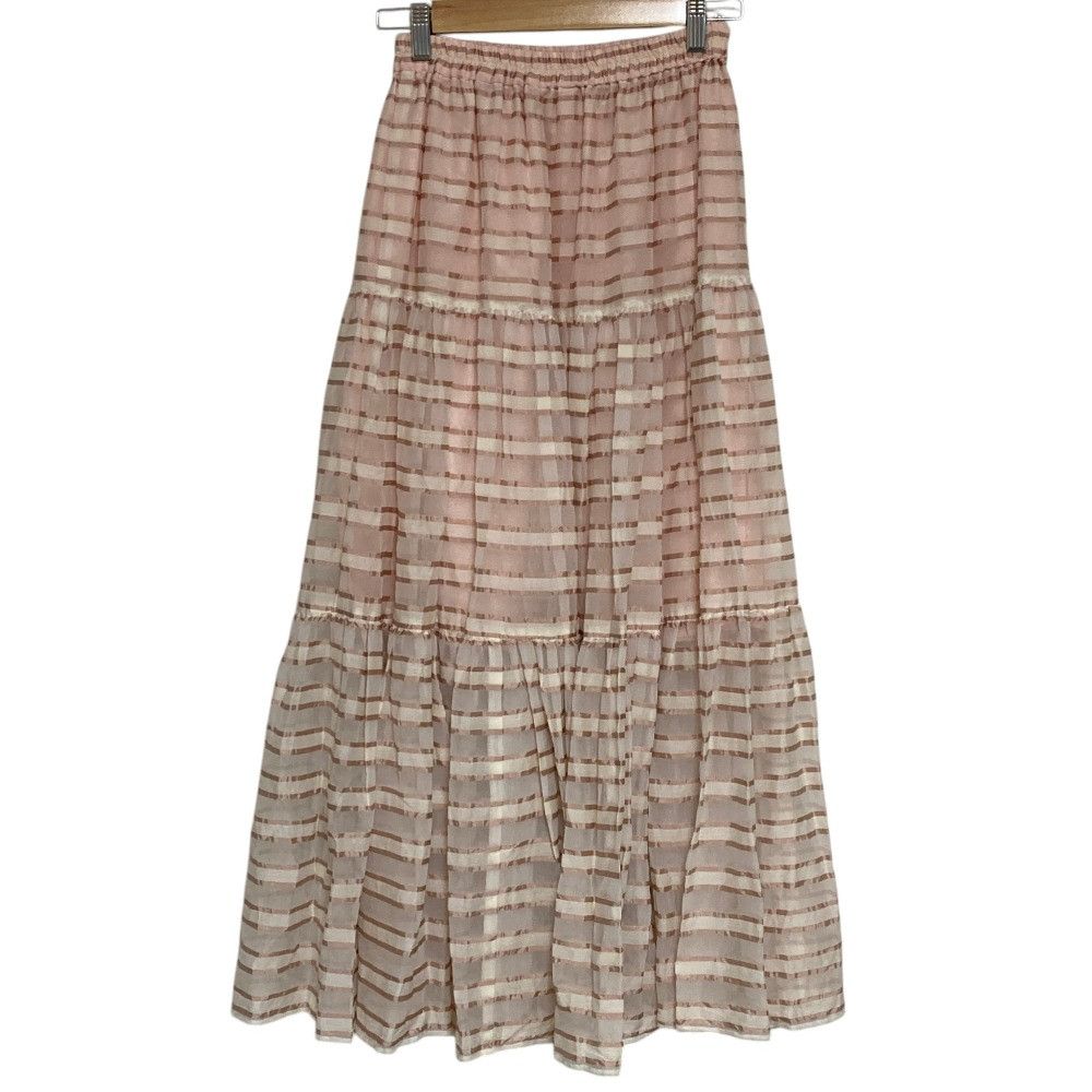 Other Other OBLI Sheer Long Flared Skirt Textile Skirts DUTY FREE for USA Size ONE SIZE - 2 Thumbnail