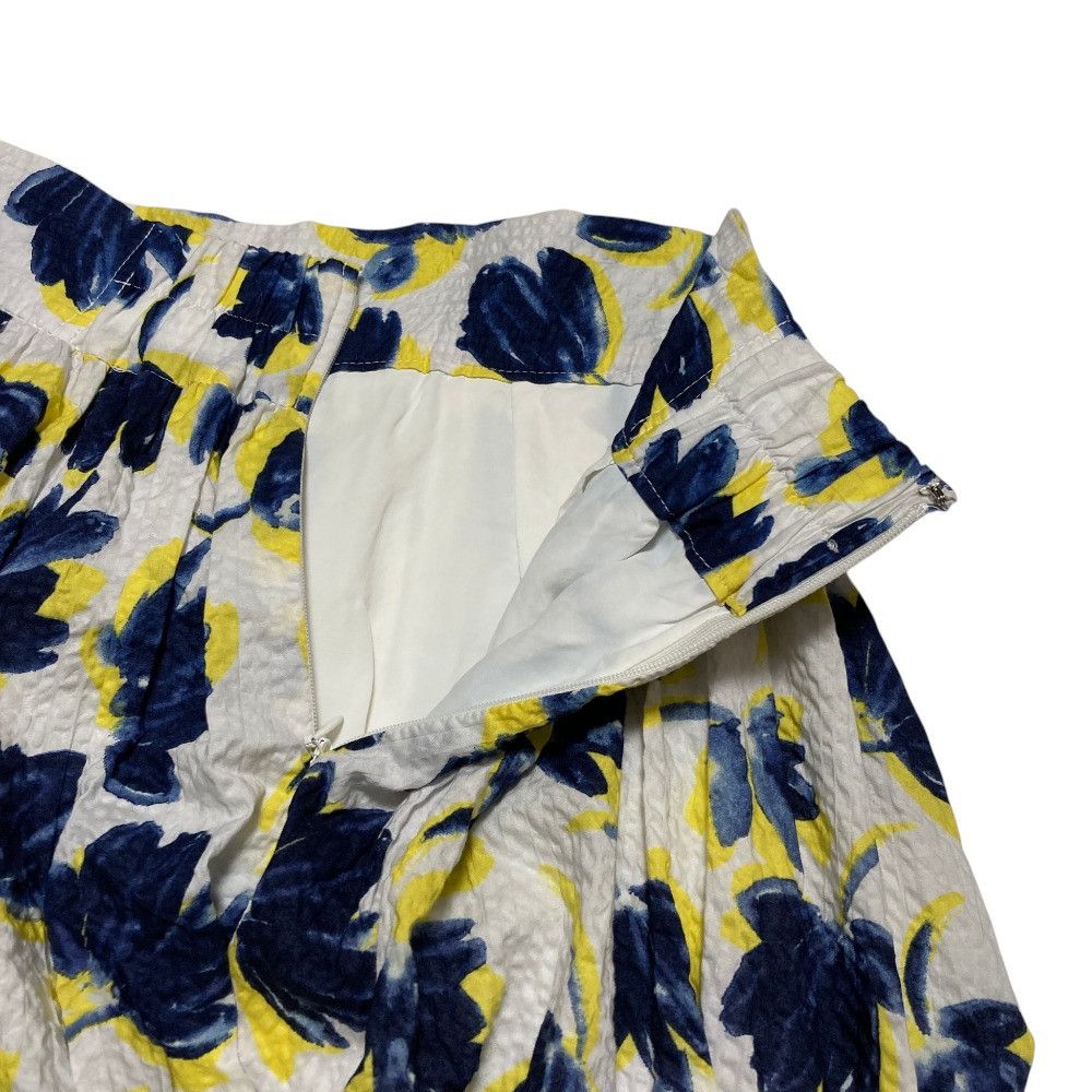 Other Other OBLI Seersucker Floral Long Skirt Textile Skirts DUTY FREE for USA Size ONE SIZE - 3 Thumbnail