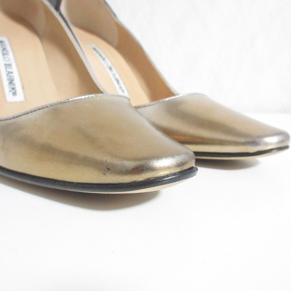 Manolo Blahnik Manolo Blahnik Manolo Blahnik Leather Pumps Leather Shoes DUTY FREE for USA Size ONE SIZE - 9 Thumbnail