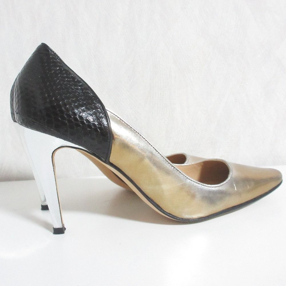 Manolo Blahnik Manolo Blahnik Manolo Blahnik Leather Pumps Leather Shoes DUTY FREE for USA Size ONE SIZE - 3 Thumbnail