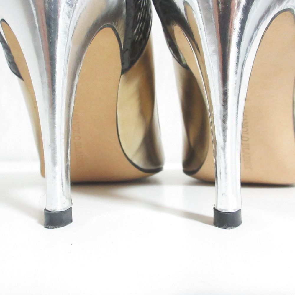 Manolo Blahnik Manolo Blahnik Manolo Blahnik Leather Pumps Leather Shoes DUTY FREE for USA Size ONE SIZE - 4 Thumbnail