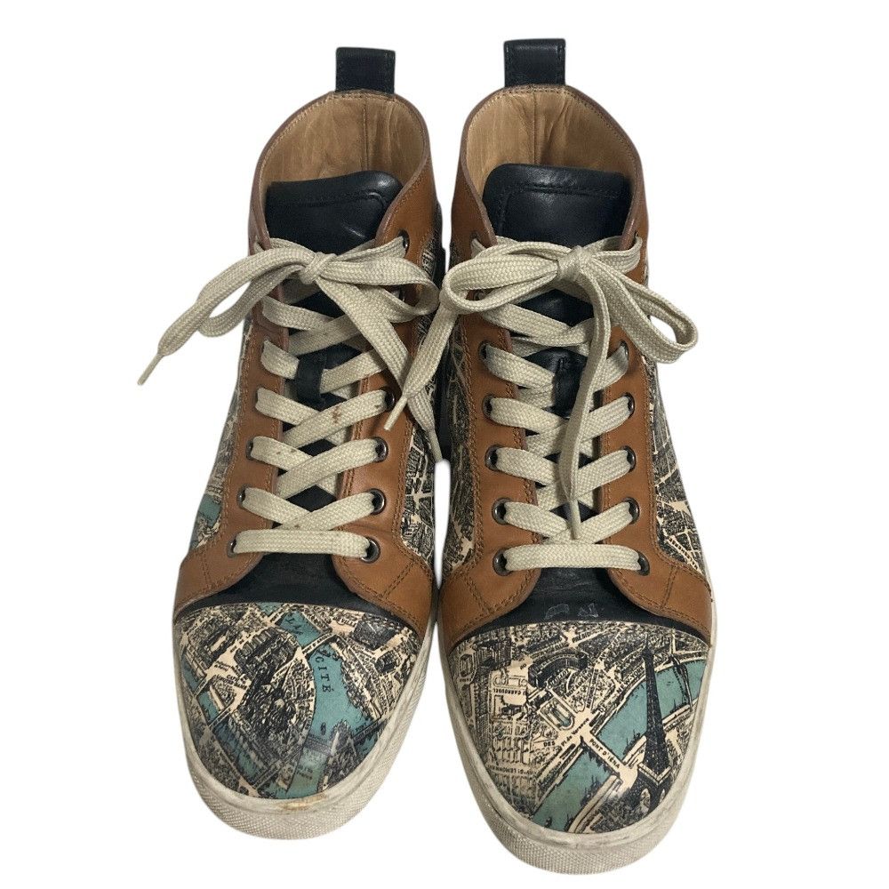 Christian Louboutin Christian Louboutin Christian Louboutin Plan de Paris Leather Sneakers Leather Shoes DUTY FREE for USA Size ONE SIZE - 2 Thumbnail