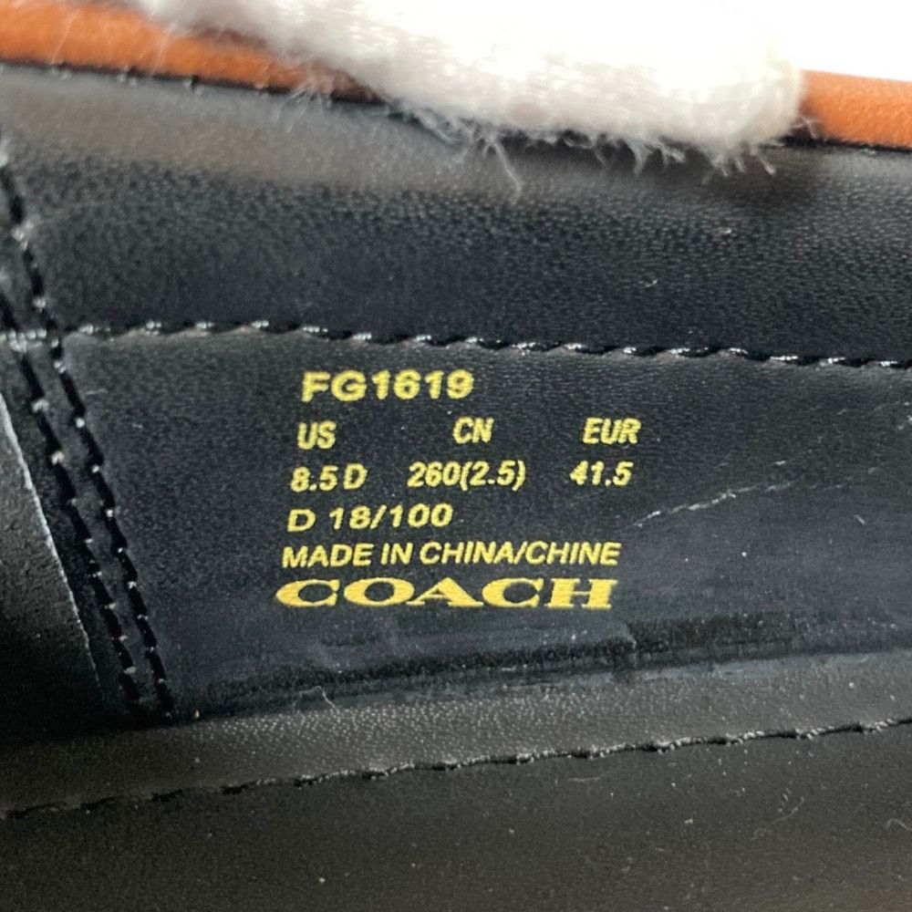 Coach Coach COACH Motto Varsity Driver Leather Loafers Leather Shoes FG1619 DUTY FREE for USA Size ONE SIZE - 9 Thumbnail