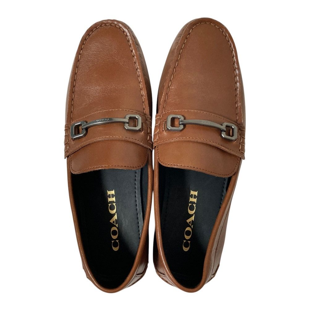 Coach Coach COACH Motto Varsity Driver Leather Loafers Leather Shoes FG1619 DUTY FREE for USA Size ONE SIZE - 4 Thumbnail