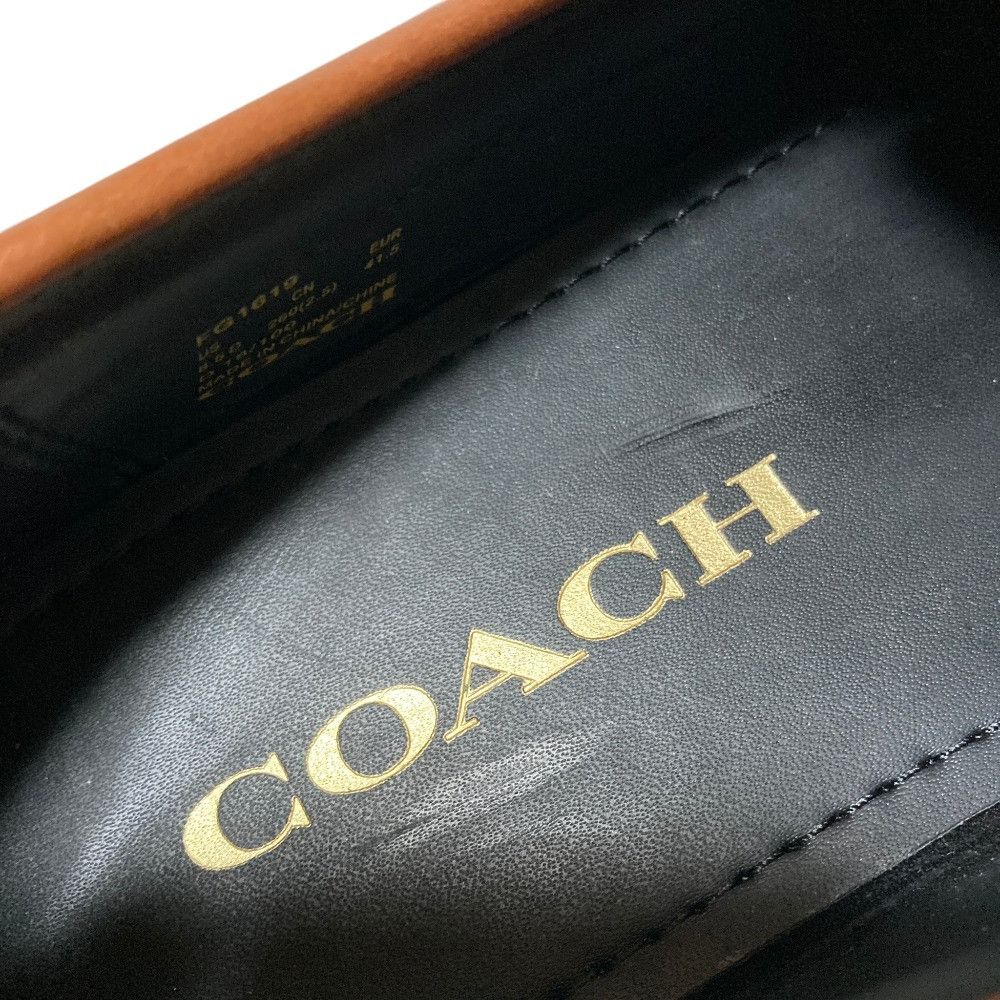 Coach Coach COACH Motto Varsity Driver Leather Loafers Leather Shoes FG1619 DUTY FREE for USA Size ONE SIZE - 11 Thumbnail