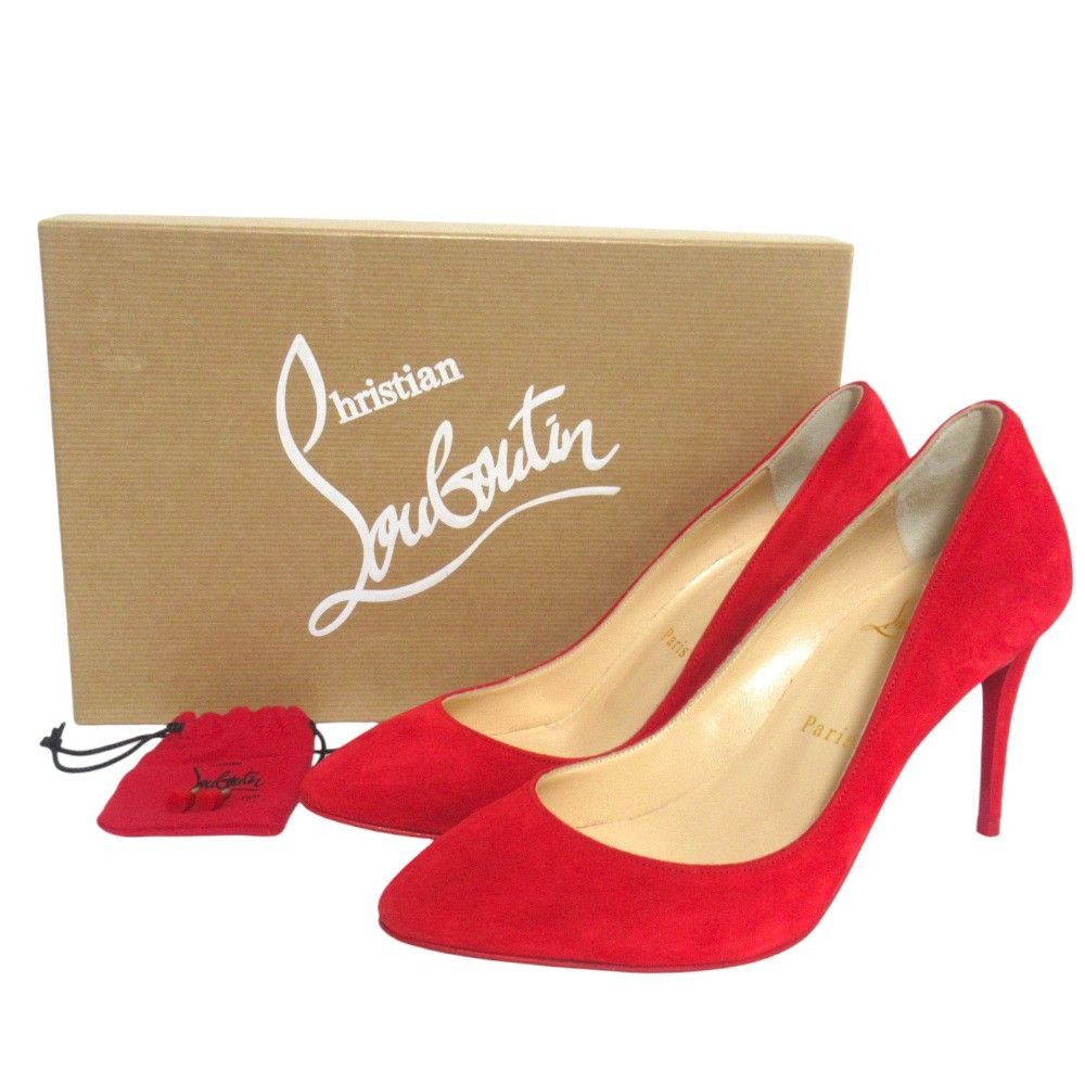 Christian Louboutin Christian Louboutin Christian Louboutin ELOISE 85 Suede Pumps Leather Shoes DUTY FREE for USA Size ONE SIZE - 11 Thumbnail