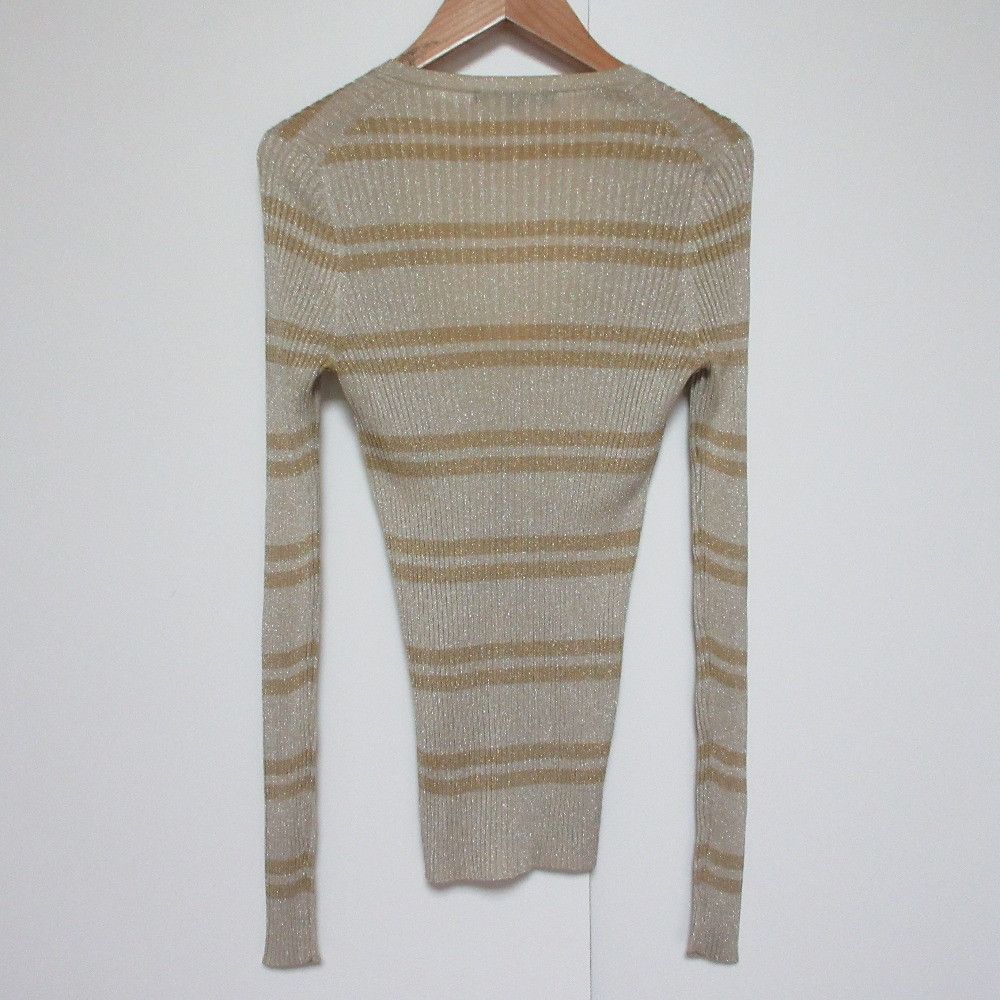 Gucci Gucci Gucci Lame Rib Knit Top Textile Tops DUTY FREE for USA Size ONE SIZE - 2 Thumbnail